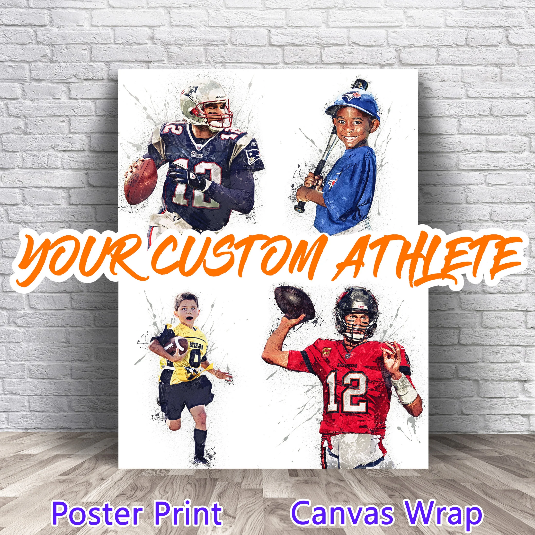 Custom Personalized Poster Favorite Athlete Print Canvas trending