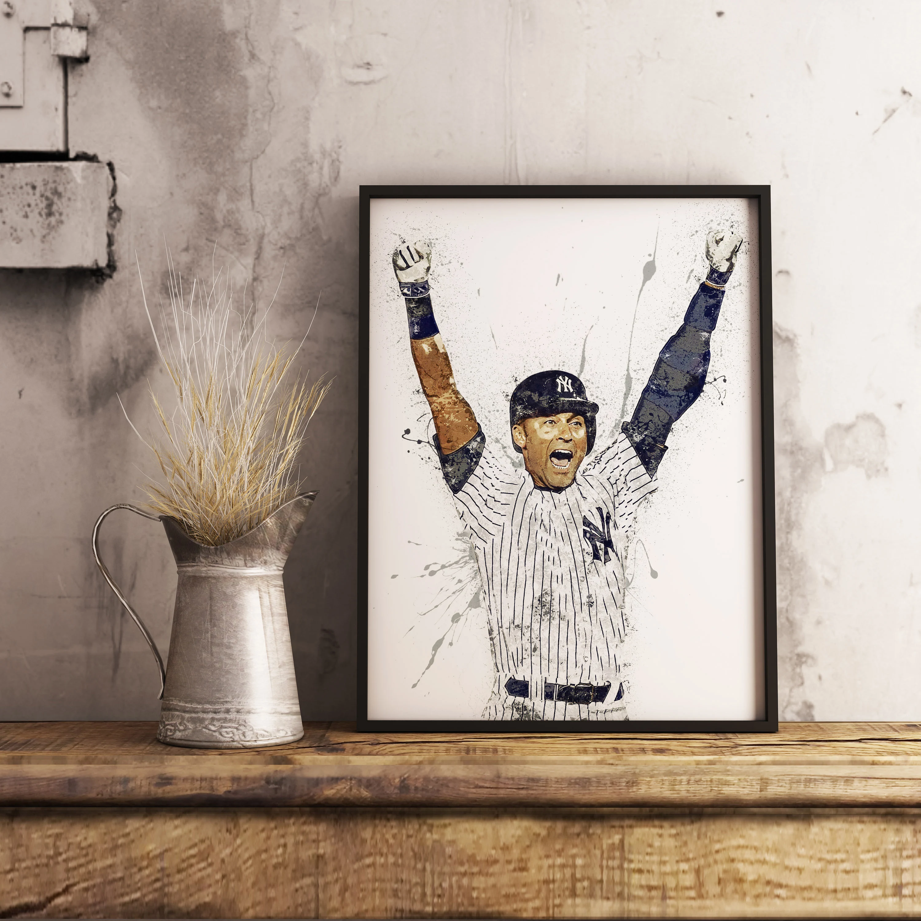 Derek Jeter Poster New York Yankees Canvas Wrap Wall Art trending
