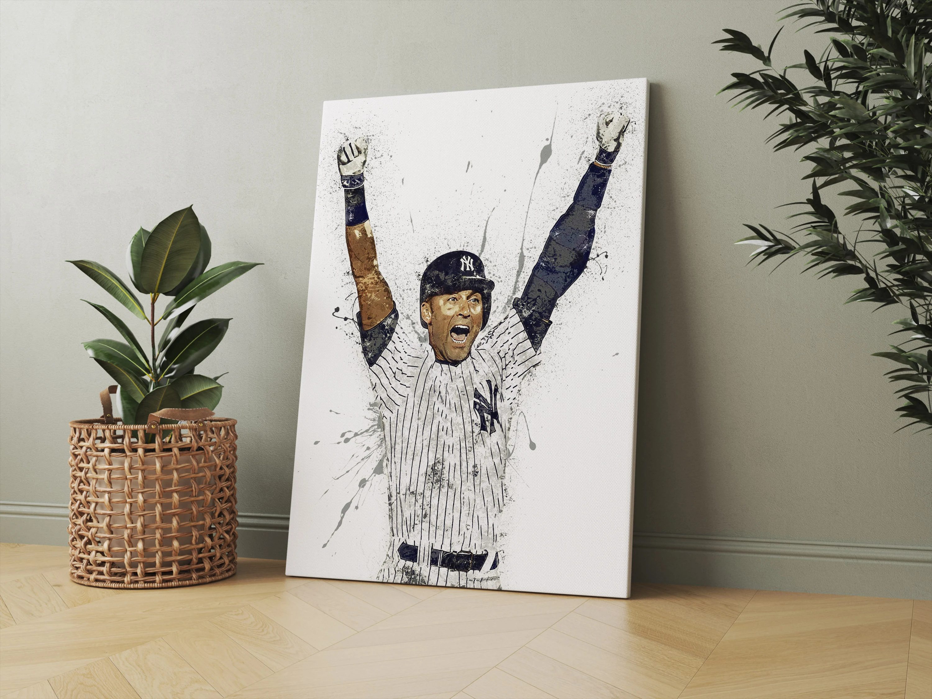 Derek Jeter Poster New York Yankees Canvas Wrap Wall Art trending