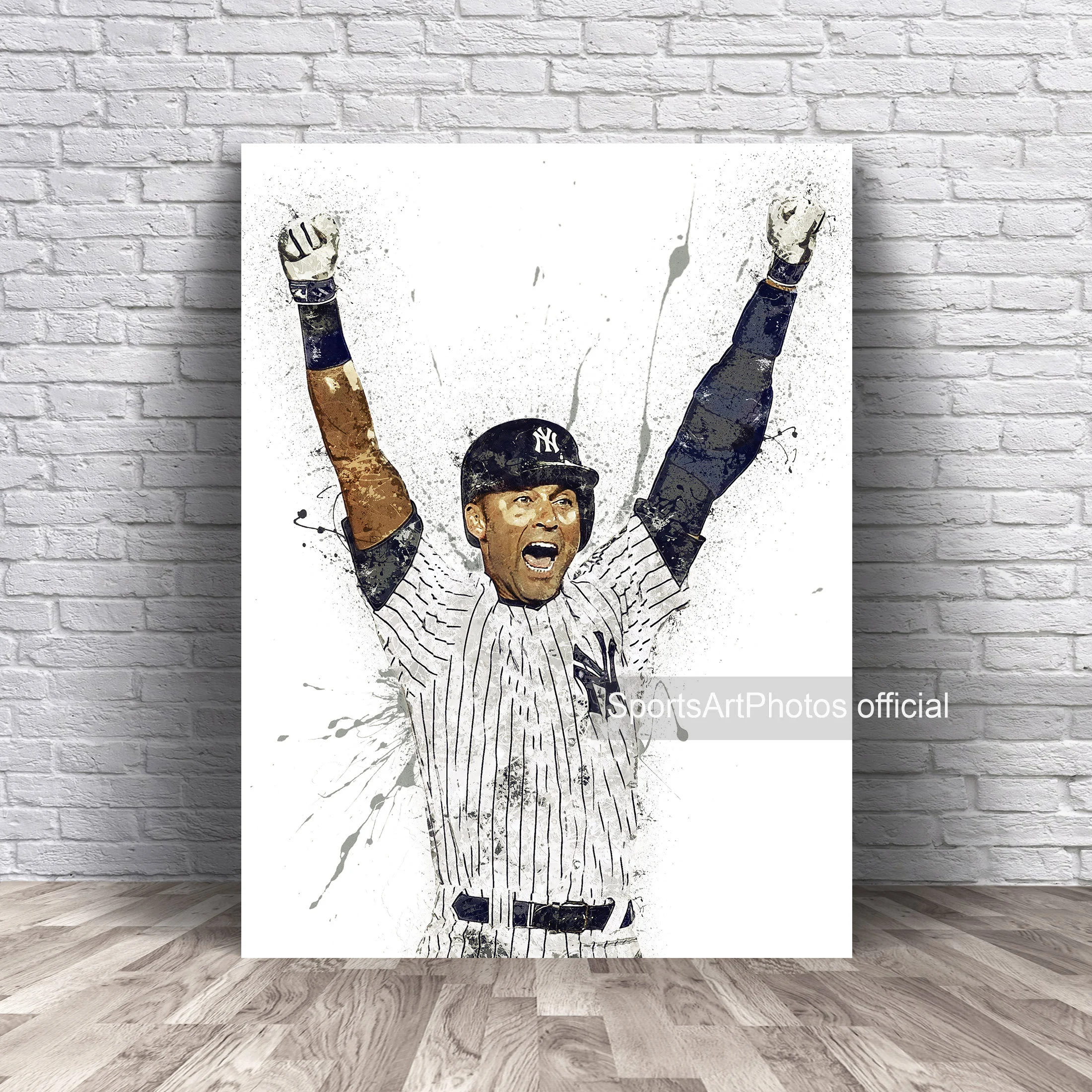 Derek Jeter Poster New York Yankees Canvas Wrap Wall Art trending