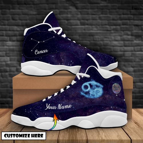 Cancer Zodiac Shoes Mens Womens Air Jd13 Personalized Sneakers Gift