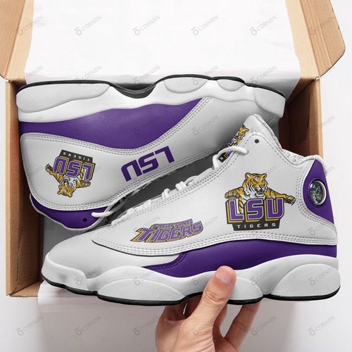 Lsu Tigers Air Jordan 13 Sneakers Personalized Shoes Design PT31313