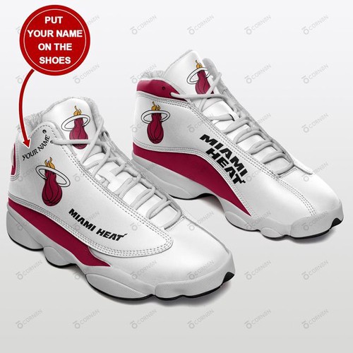 Miami Heat Air Jordan 13 Sneakers Personalized Shoes Design