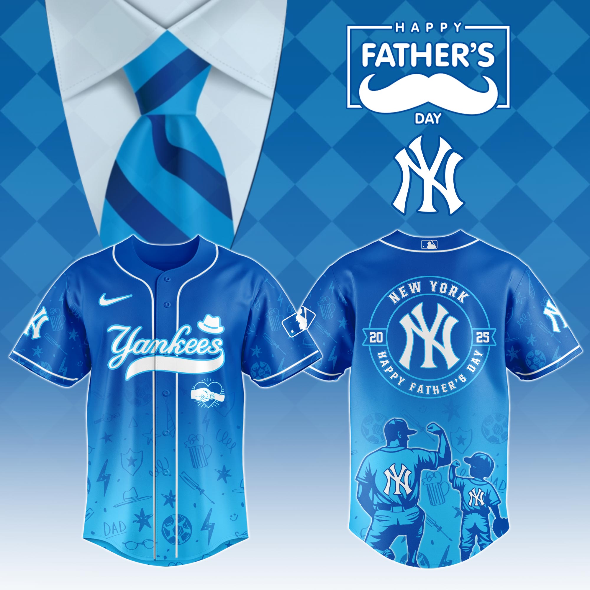 New York Yankees Special Fathers Day Limited Edition Jersey Special Fathers Day Limited Edition Jersey PT67941