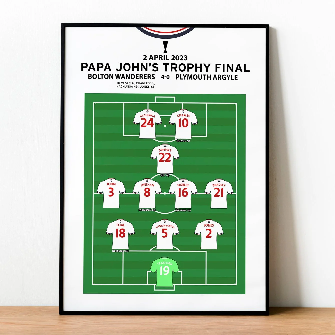 Bolton Wanderers 4-0 Plymouth Argyle - Papa Johns Trophy Final 2023 PT69380