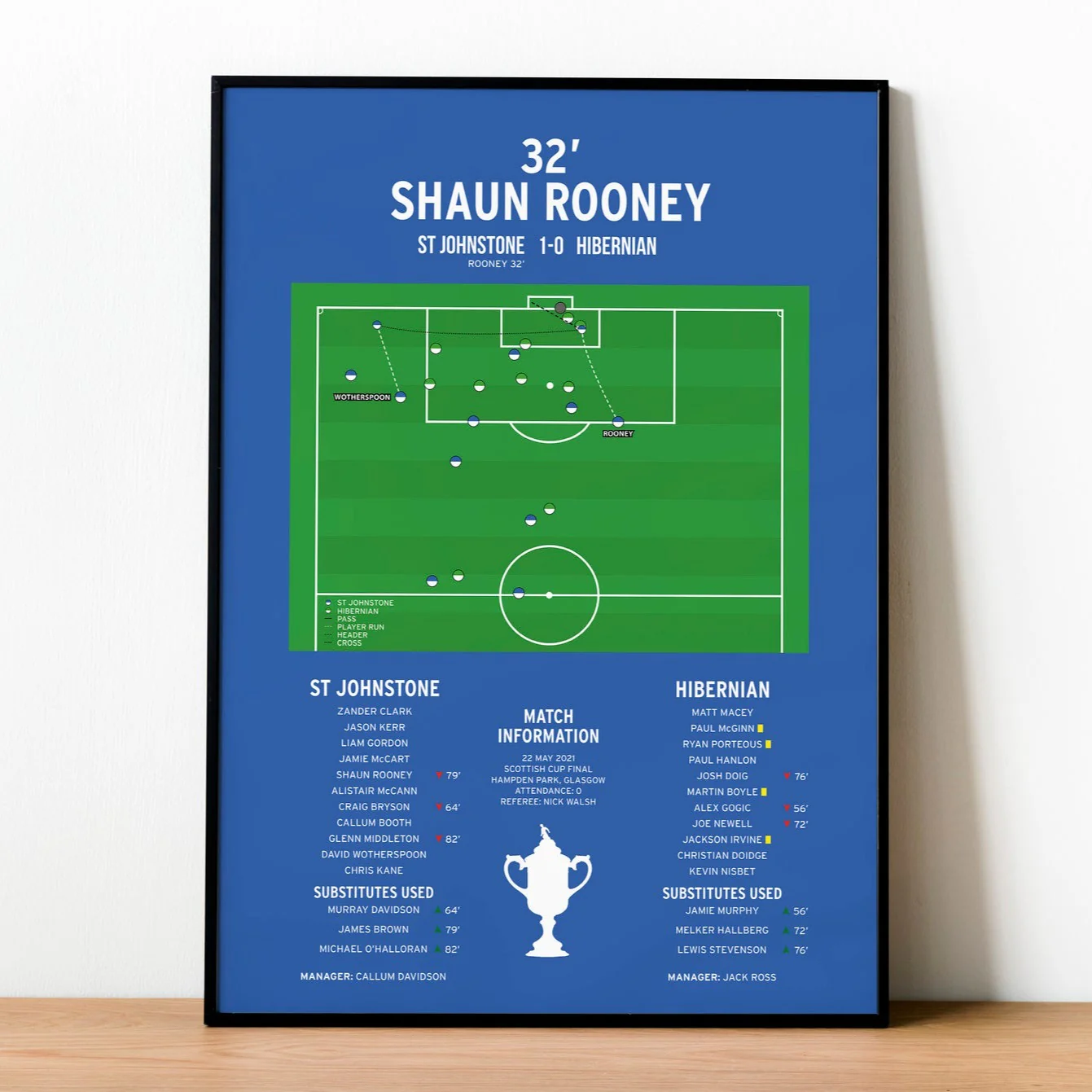 Shaun Rooney Goal - St Johnstone vs Hibernian - Scottish Cup Final 2021 PT69195