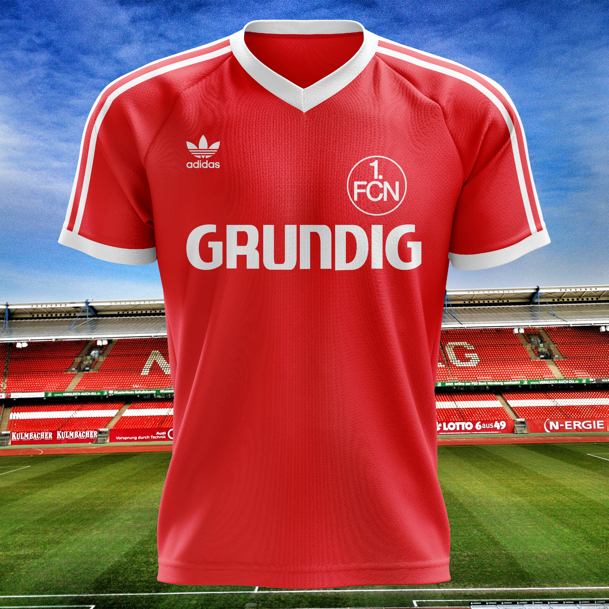 1. FC Nürnberg 1980-81 Home Kit Retro Shirt PT68573