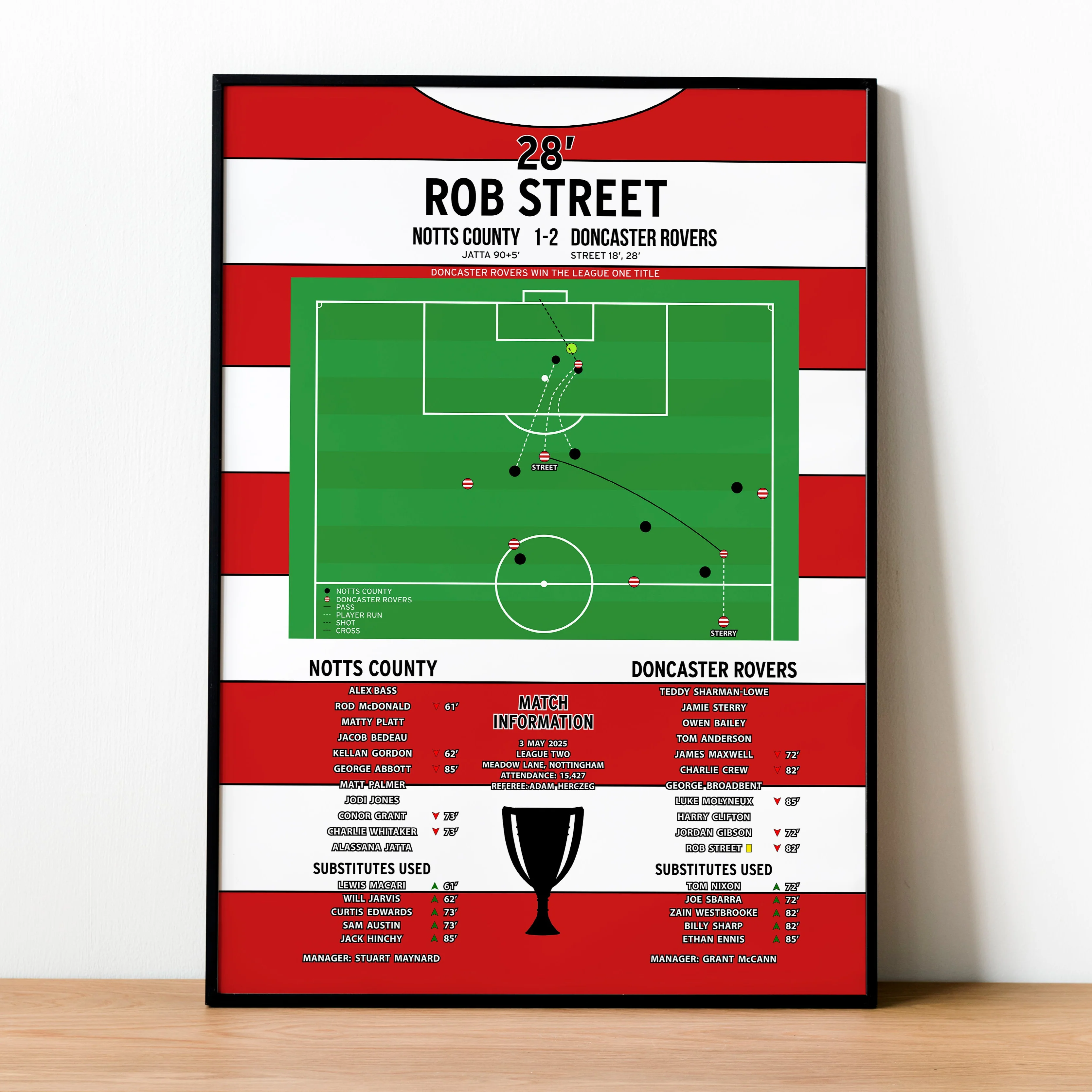 Rob Street Goal - Notts County vs Doncaster Rovers - League Two 2025 PT69130