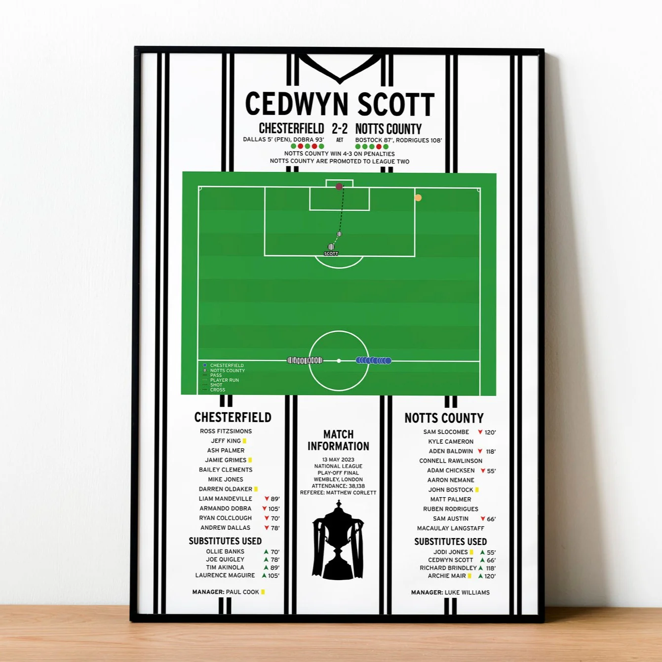 Cedwyn Scott Goal - Chesterfield vs Notts County - National League Play-Off Final 2023 PT69273