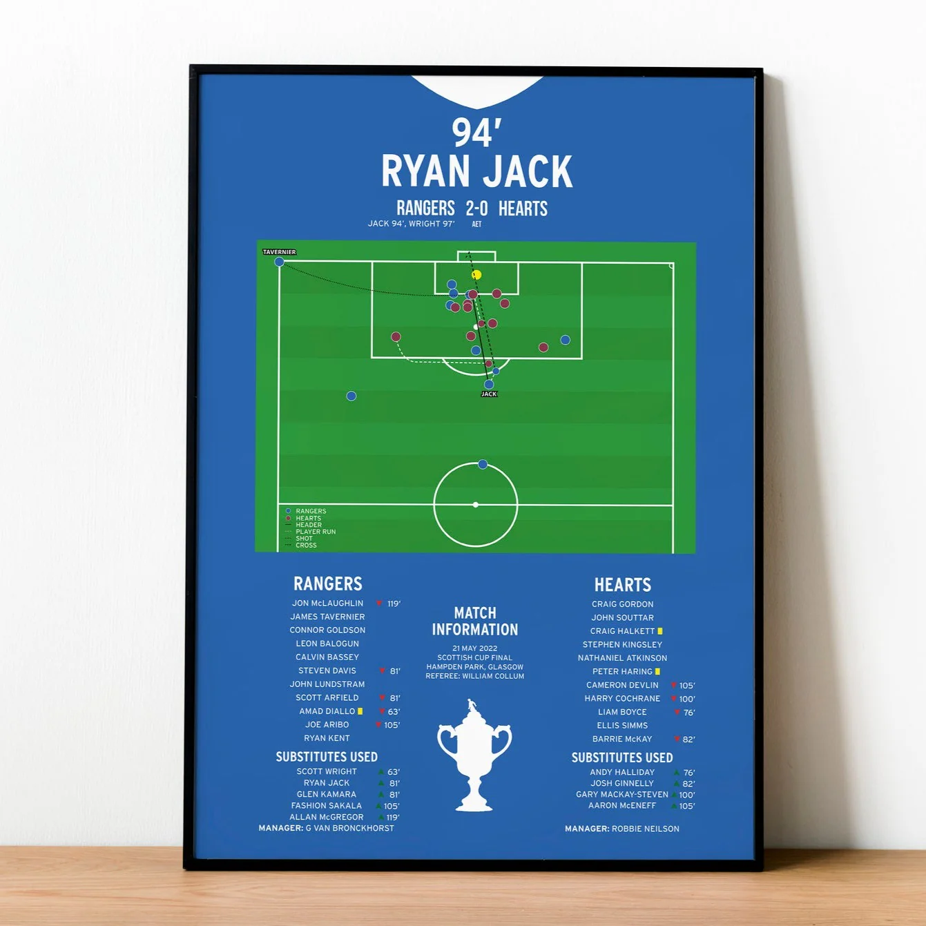 Ryan Jack Goal - Rangers vs Hearts - Scottish Cup Final 2022 PT69189