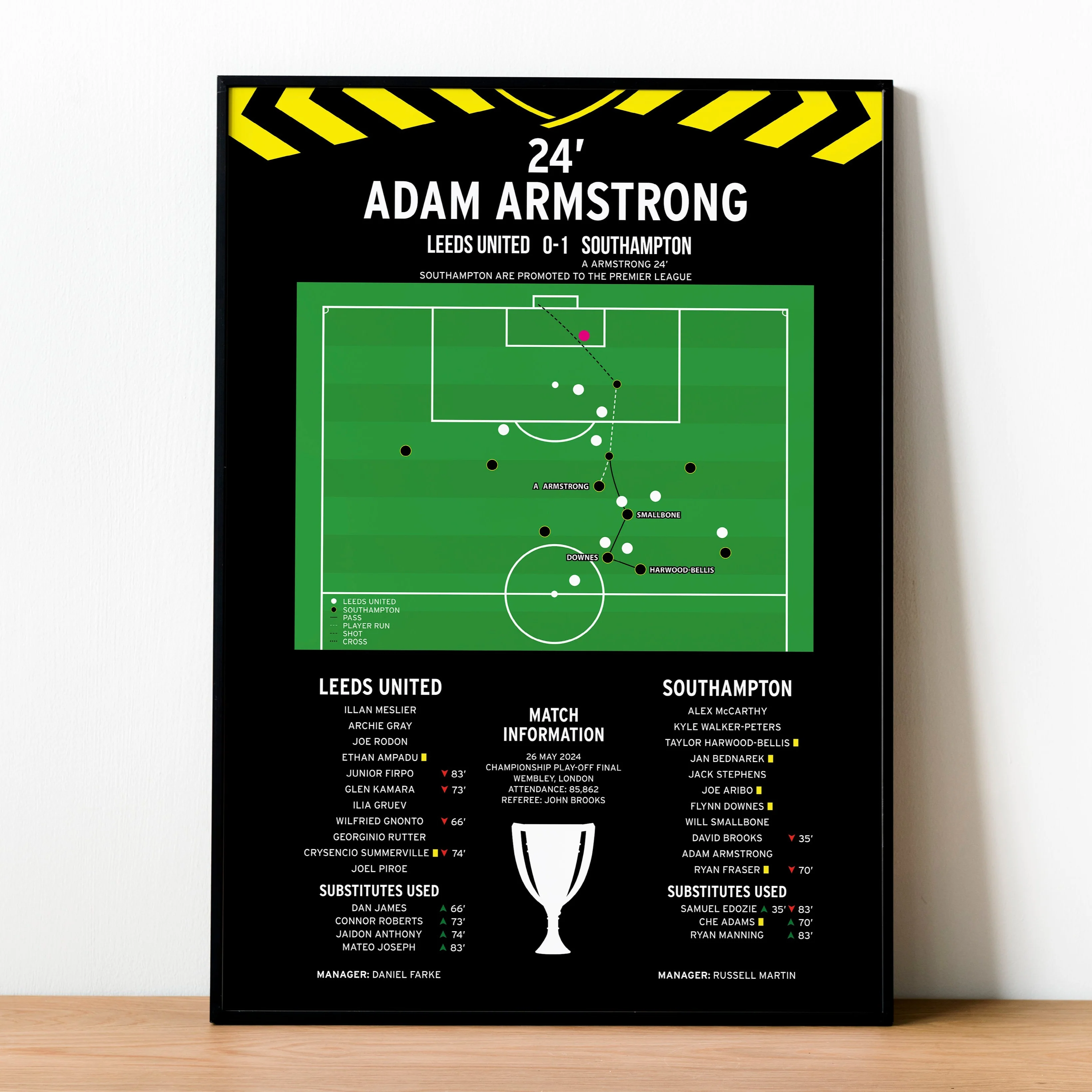 Adam Armstrong Goal - Leeds United vs Southampton - Championship Play-Off Final 2024 PT69354