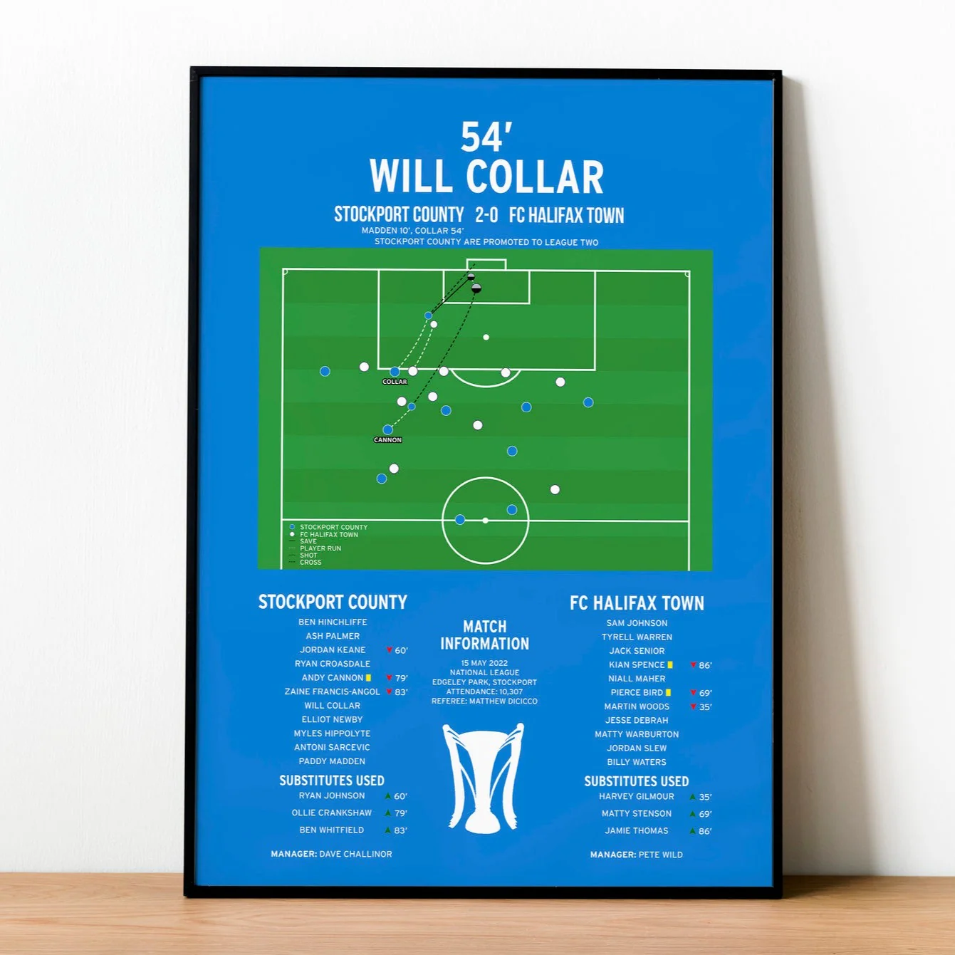 Will Collar Goal - Stockport County vs FC Halifax Town - National League 2022 PT69221