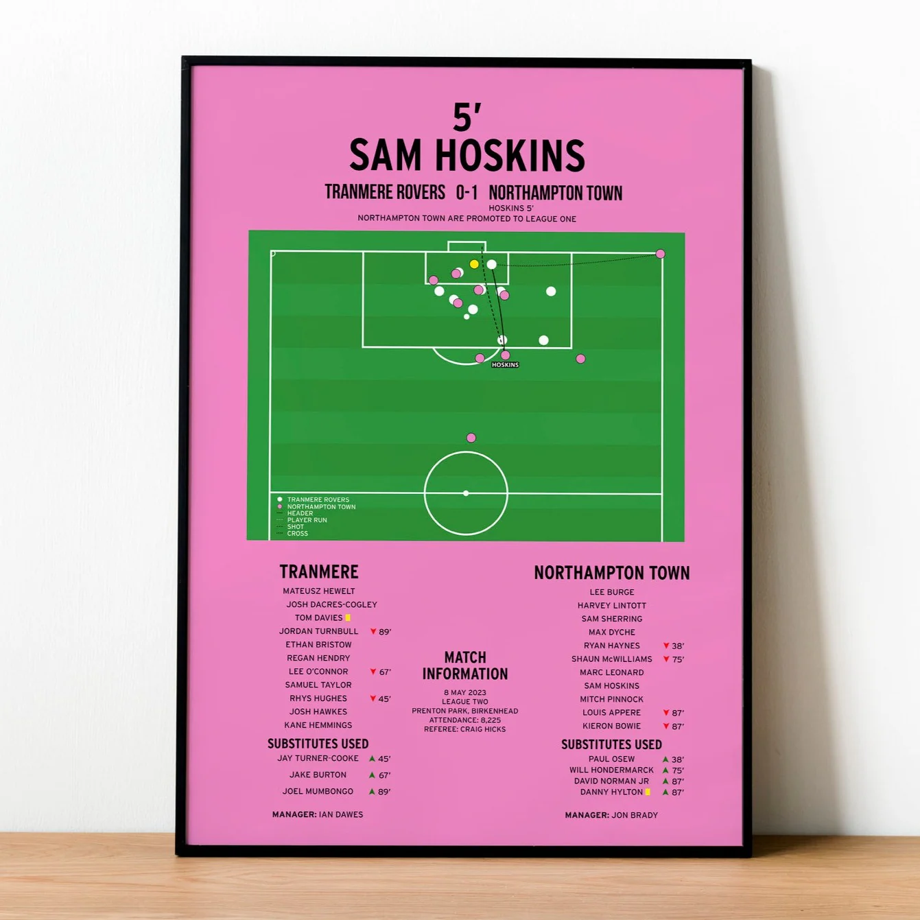 Sam Hoskins Goal - Tranmere Rovers vs Northampton Town - League Two 2023 PT69191