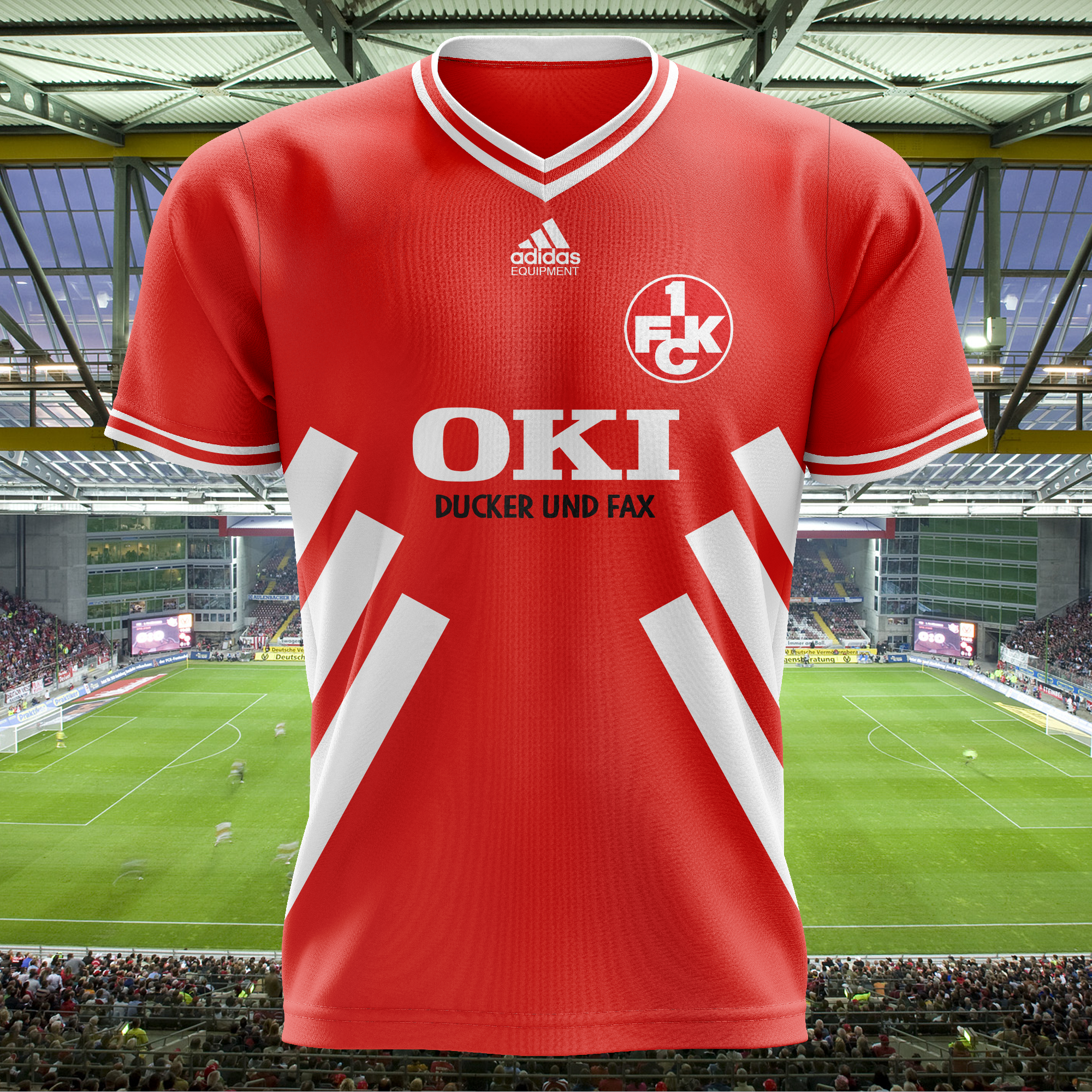 1. FC Kaiserslautern 1994-95 Home Kit Retro Shirt PT68553
