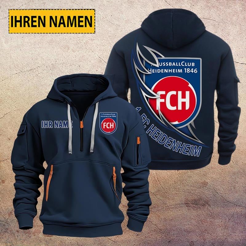 1 Fc Heidenheim Quarter Zip Hoodie PT70656