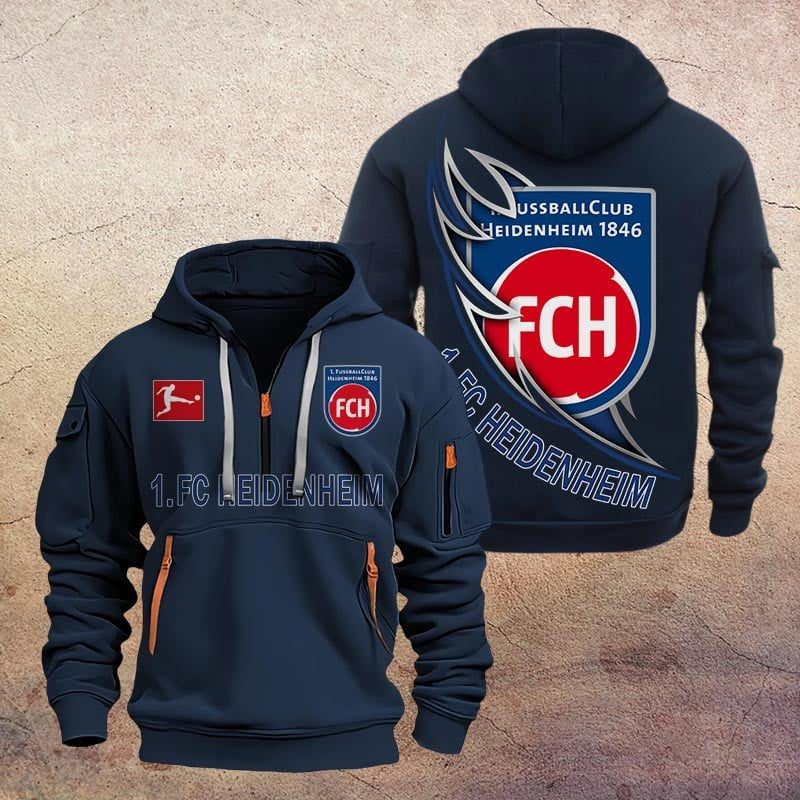 1 Fc Heidenheim Quarter Zip Hoodie PT70659
