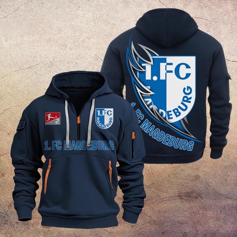 1 Fc Magdeburg Quarter Zip Hoodie PT70674