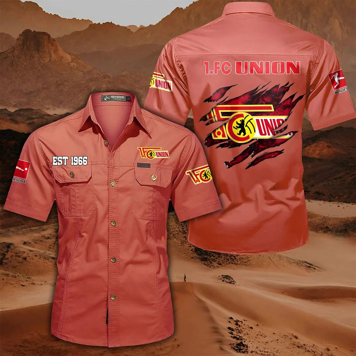 1 Fc Union Berlin Pocket Short Sleeve Shirt PT71334