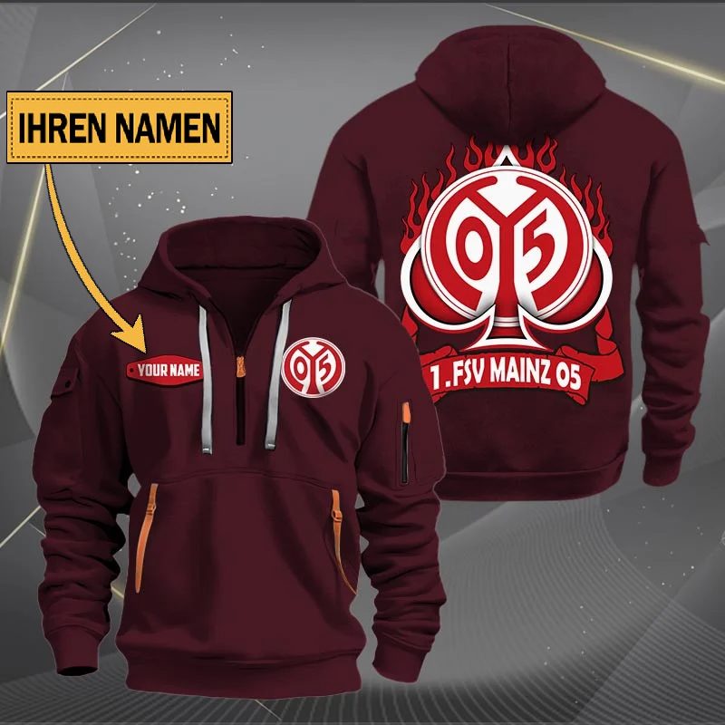 1 Fsv Mainz 05 Quarter Zip Hoodie PT70687