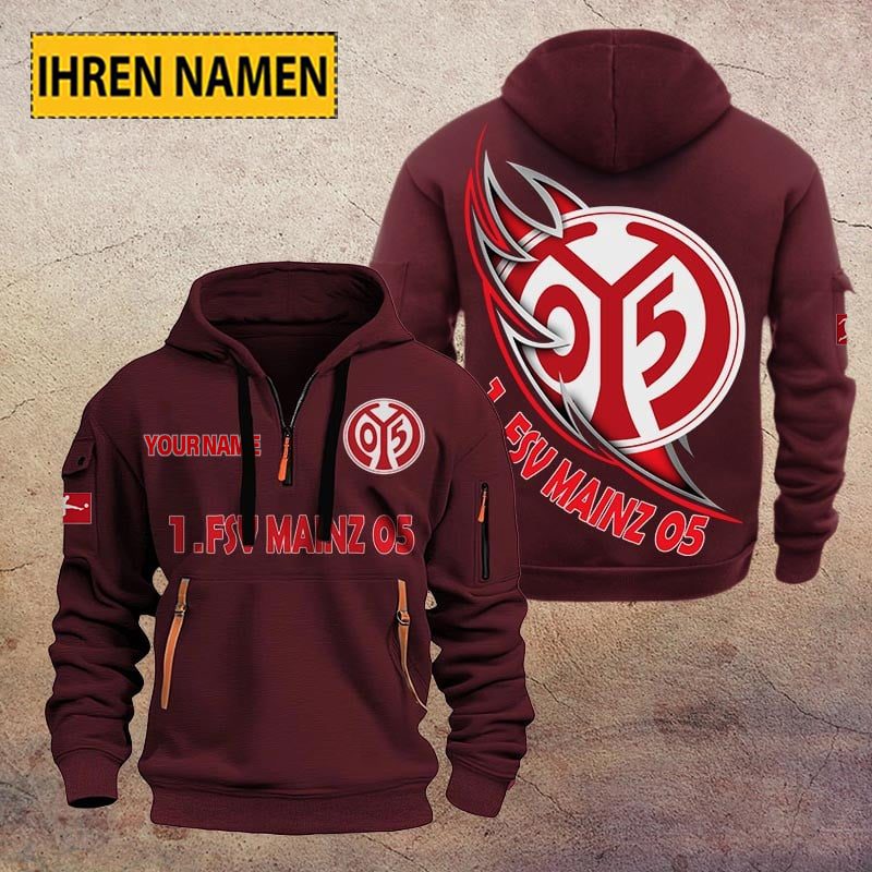 1 Fsv Mainz 05 Quarter Zip Hoodie PT70688