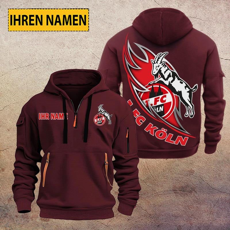 2 Fc Koln Quarter Zip Hoodie PT70666