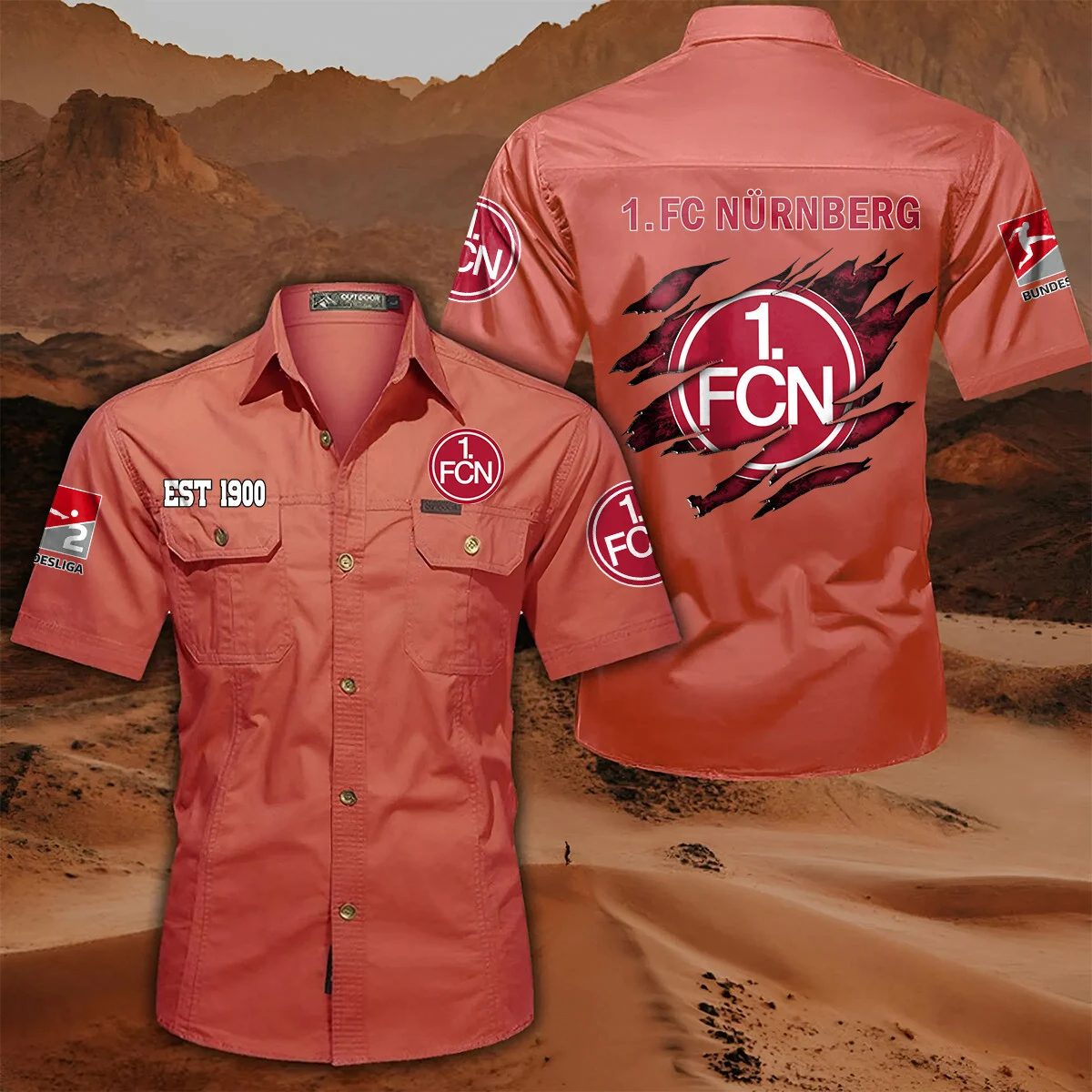 3 Fc Nurnberg Pocket Short Sleeve Shirt PT71331