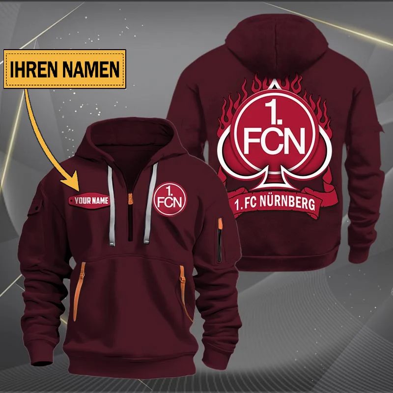 3 Fc Nurnberg Quarter Zip Hoodie PT70677
