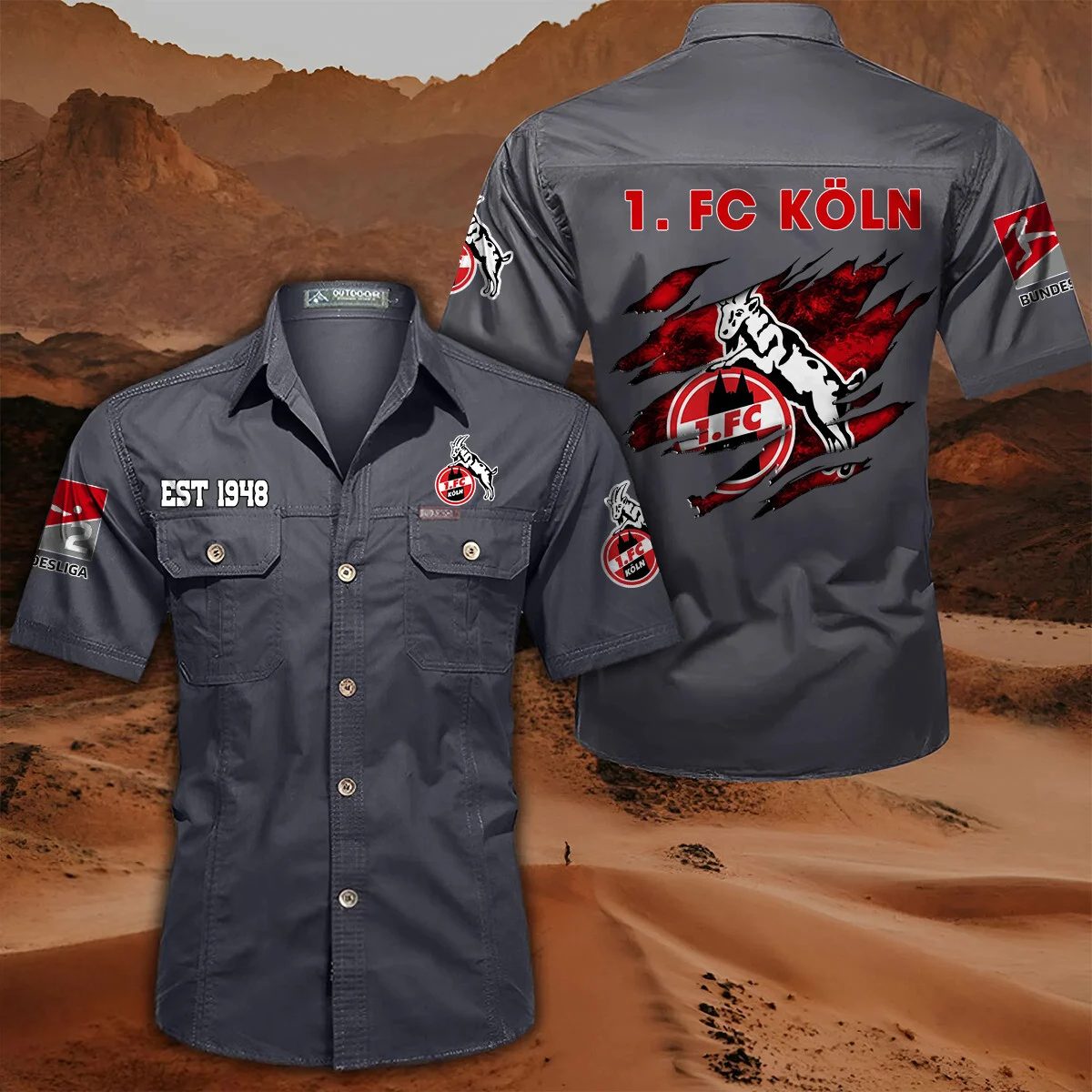 4 Fc Koln Pocket Short Sleeve Shirt PT71325