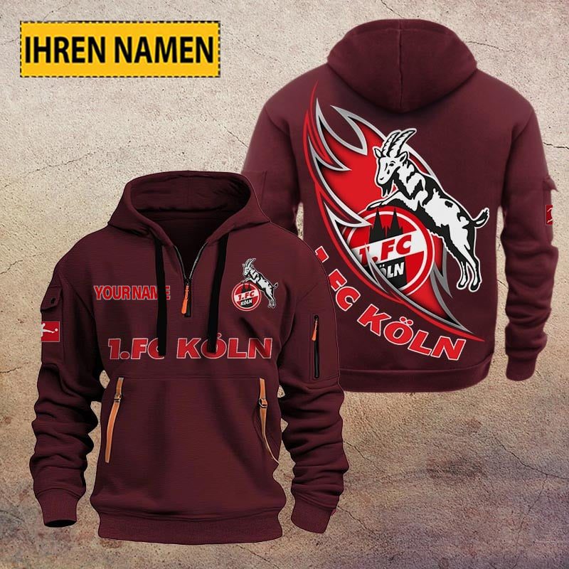 4 Fc Koln Quarter Zip Hoodie PT70668