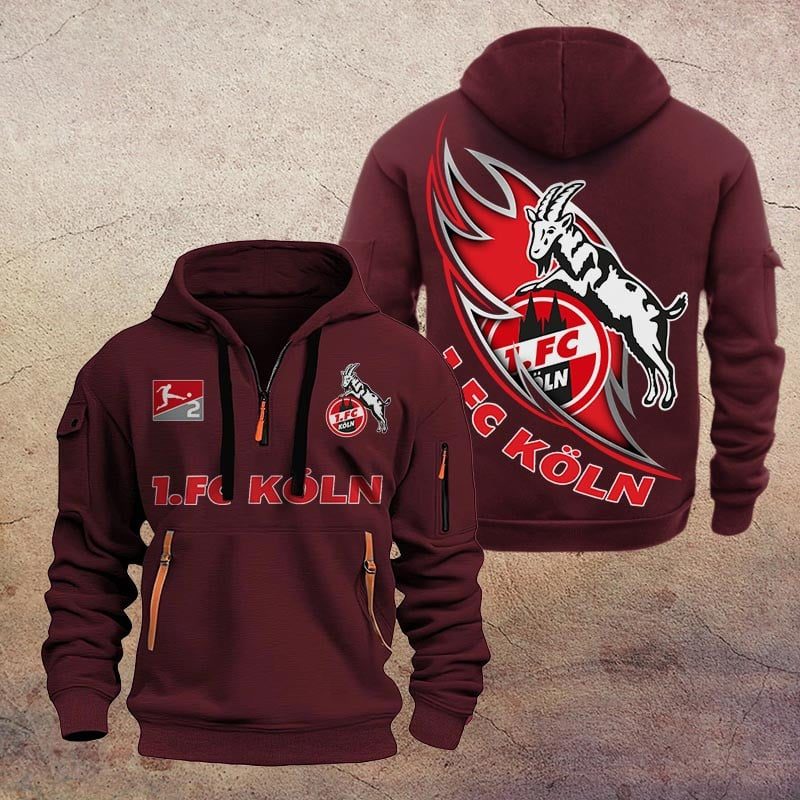 5 Fc Koln Quarter Zip Hoodie PT70669