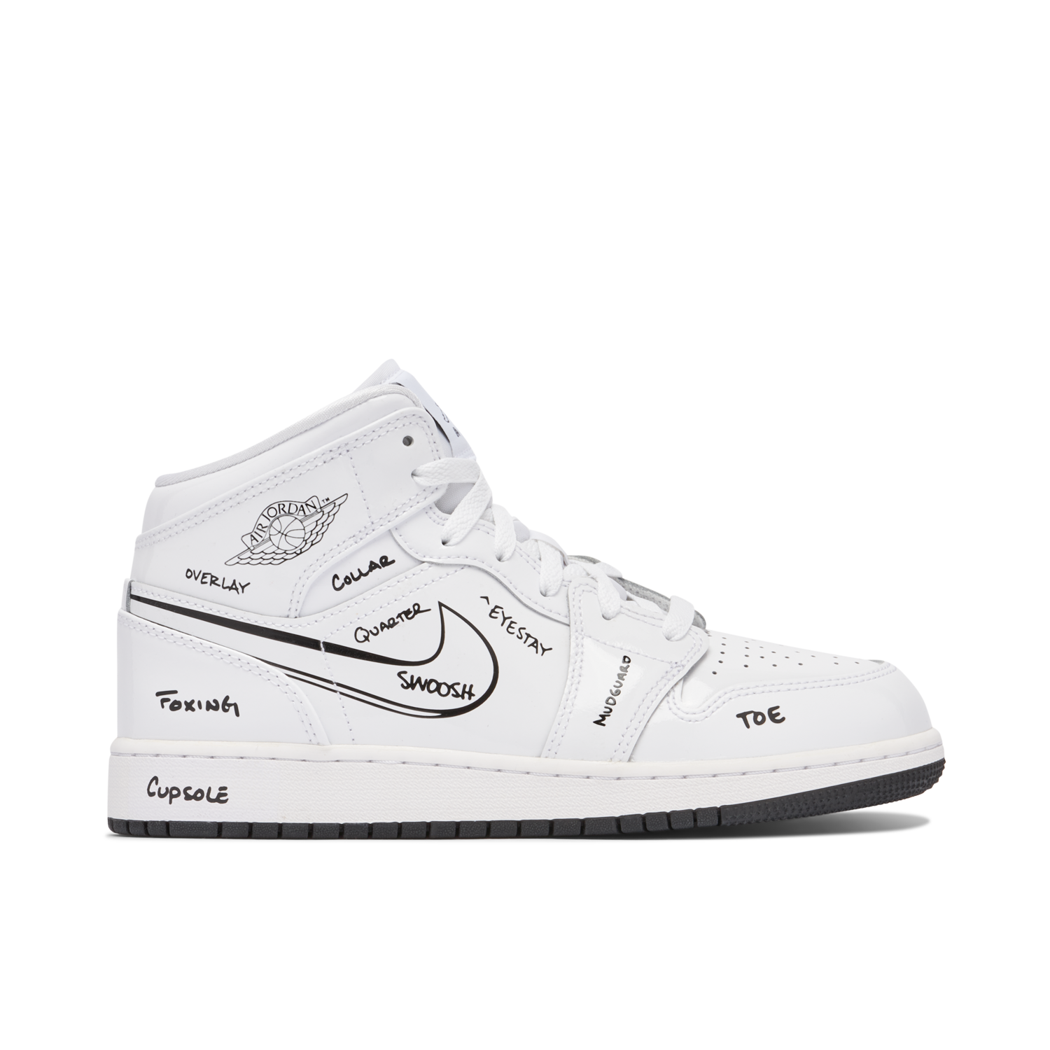 Air Jordan 1 Mid Schematic Gs