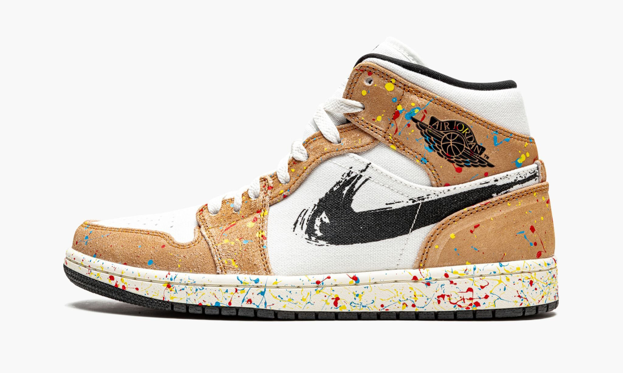 Air Jordan 1 Mid Se Brushstroke