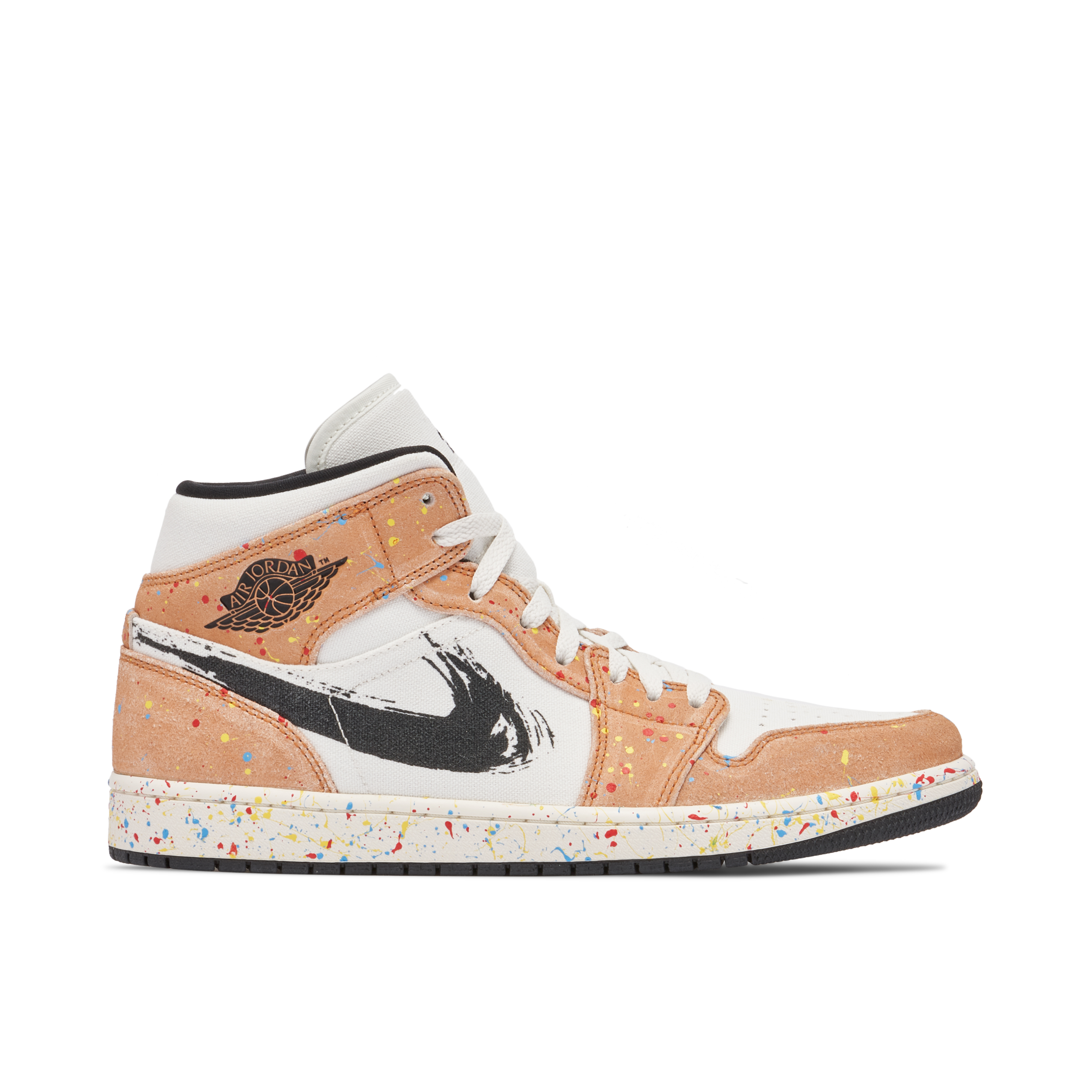 Air Jordan 1 Mid Se Brushstroke Paint Splatter