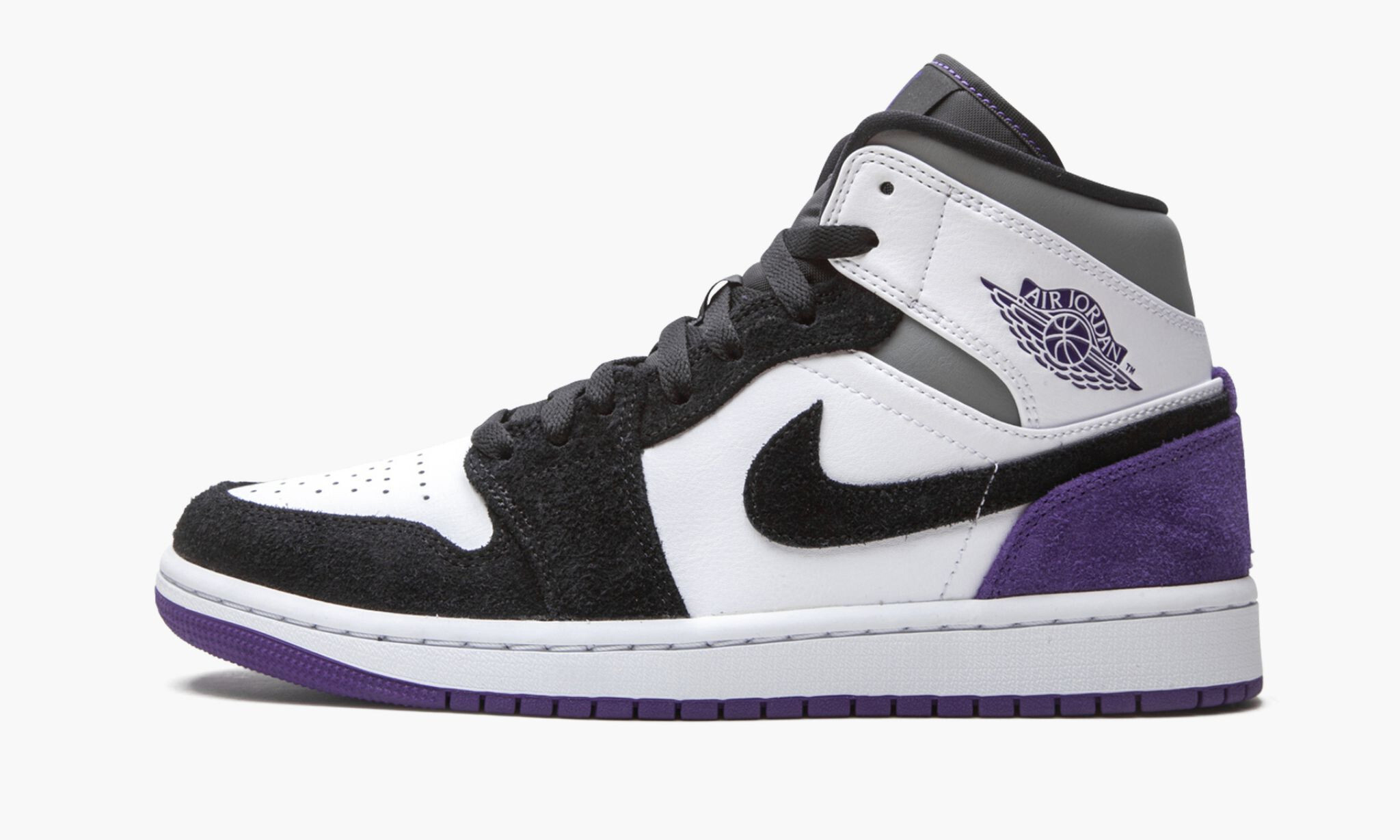 Air Jordan 1 Mid Se Court Purple Suede
