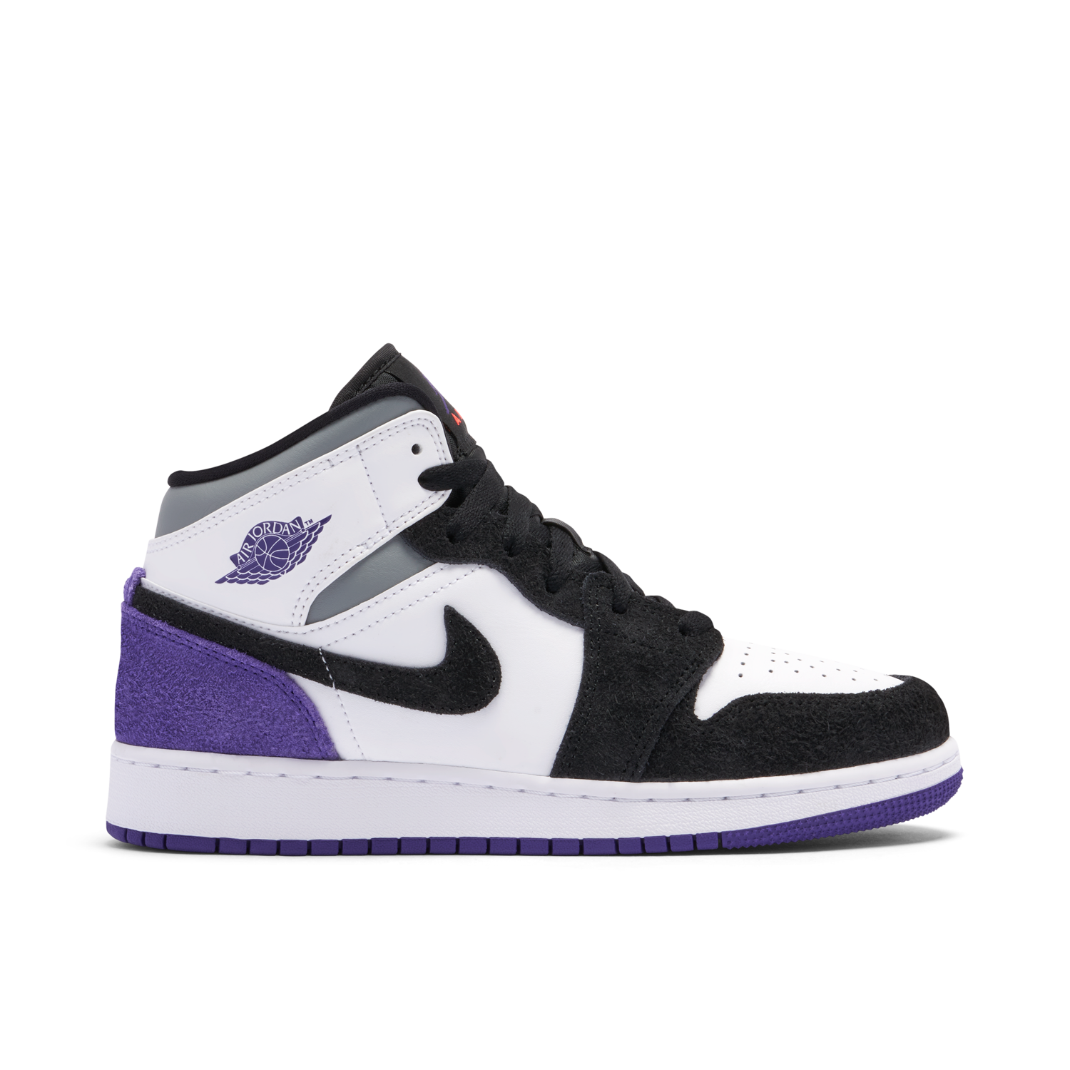 Air Jordan 1 Mid Se Purple Gs