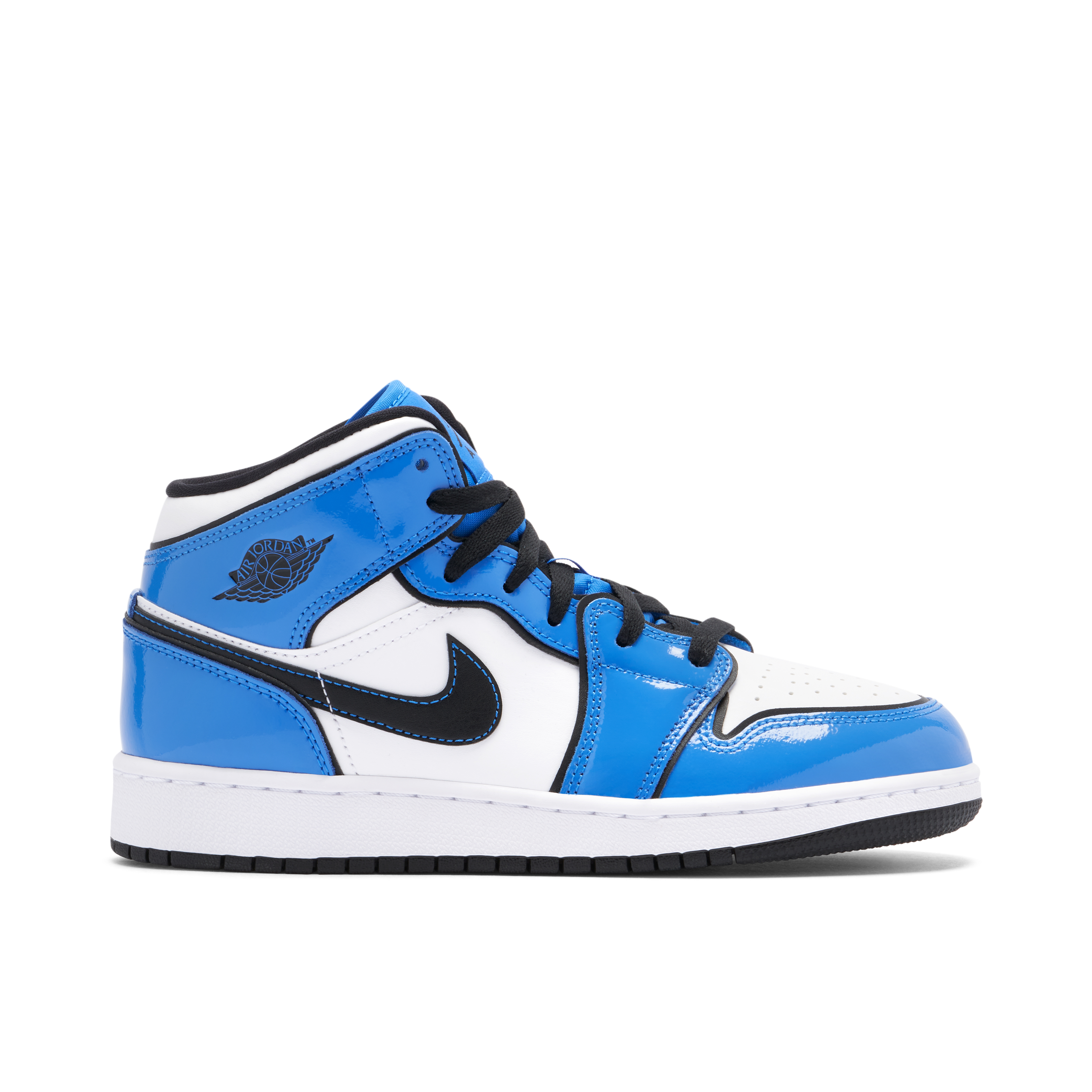 Air Jordan 1 Mid Signal Blue Gs