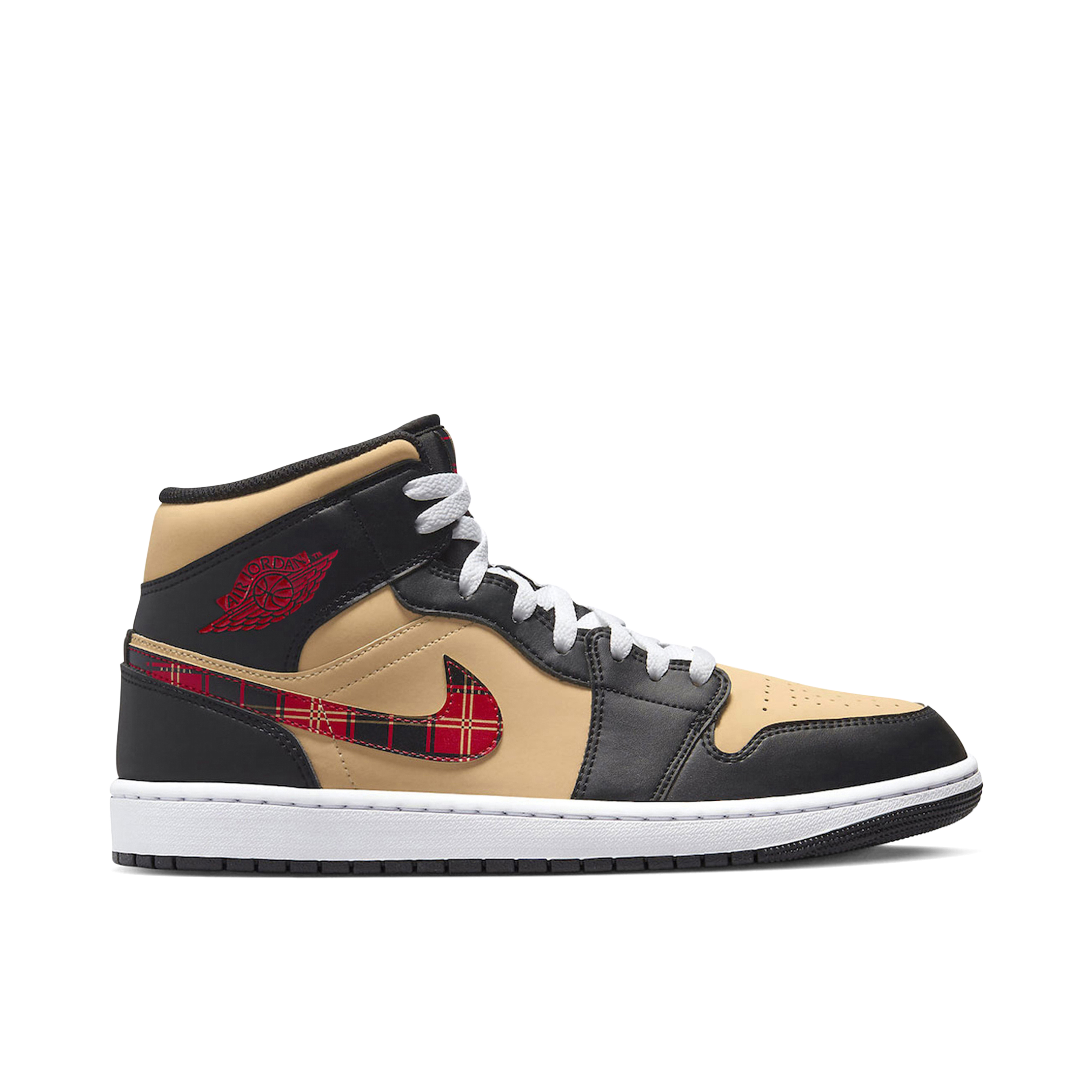 Air Jordan 1 Mid Tartan Swoosh