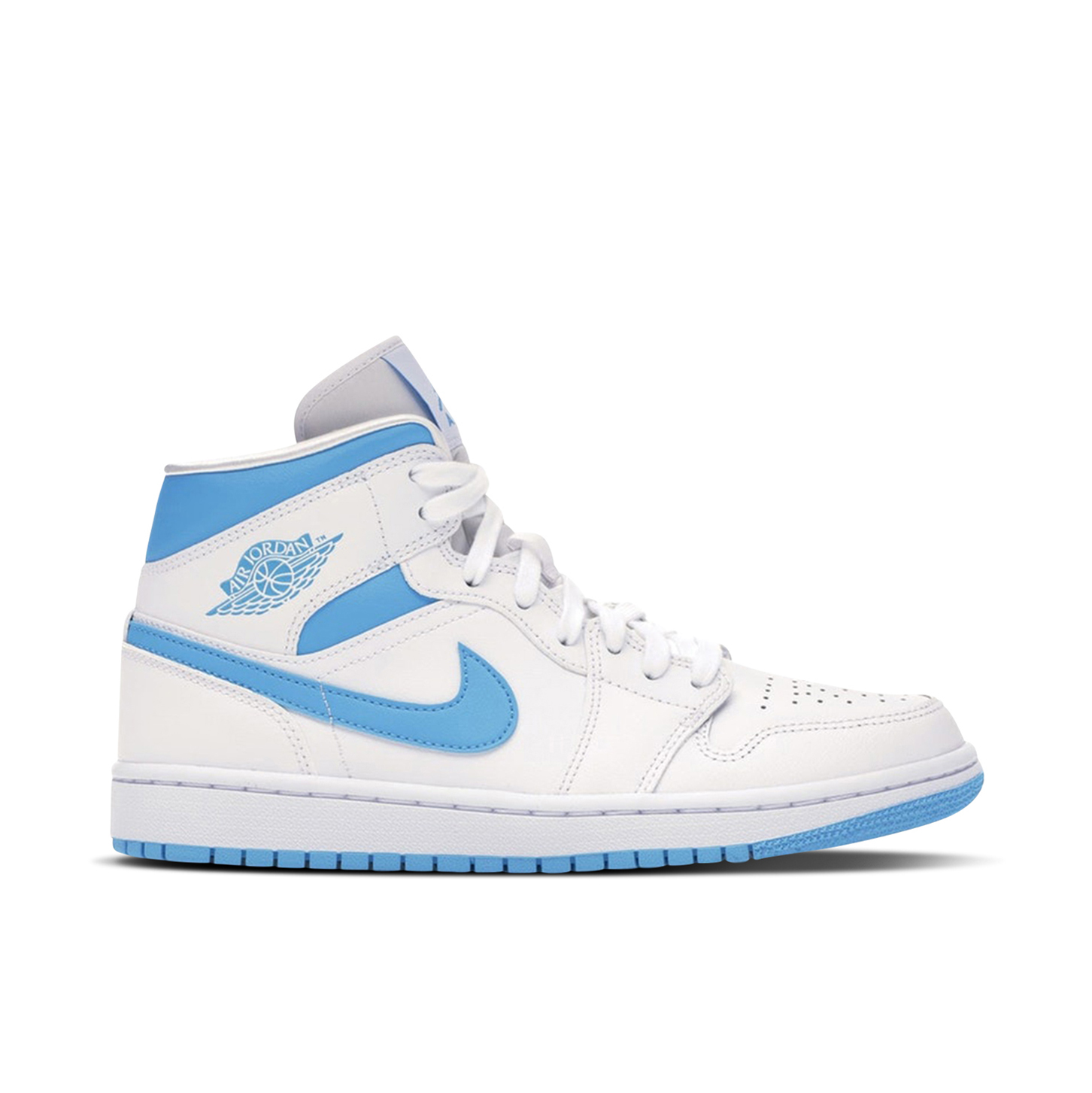 Air Jordan 1 Mid Unc Blue Womens