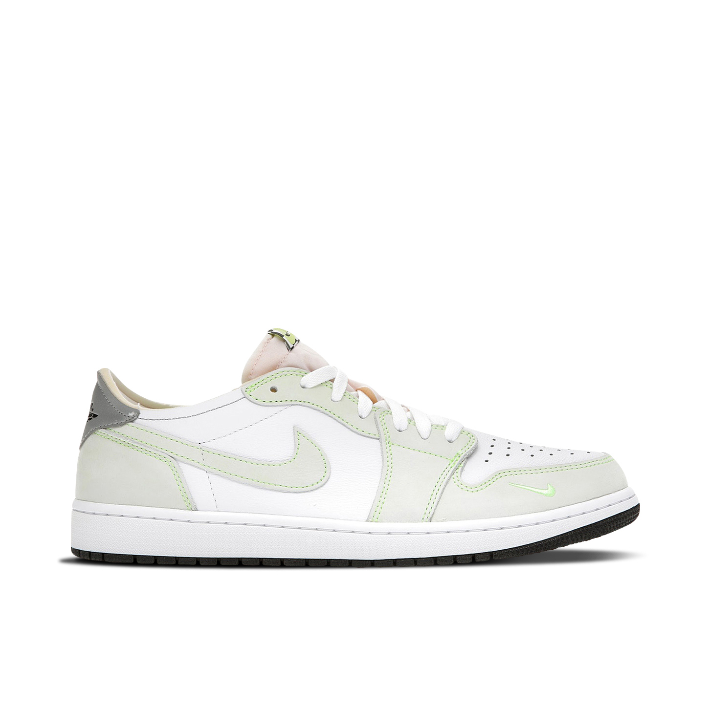 Air Jordan 1 Retro Low White Ghost Green Black