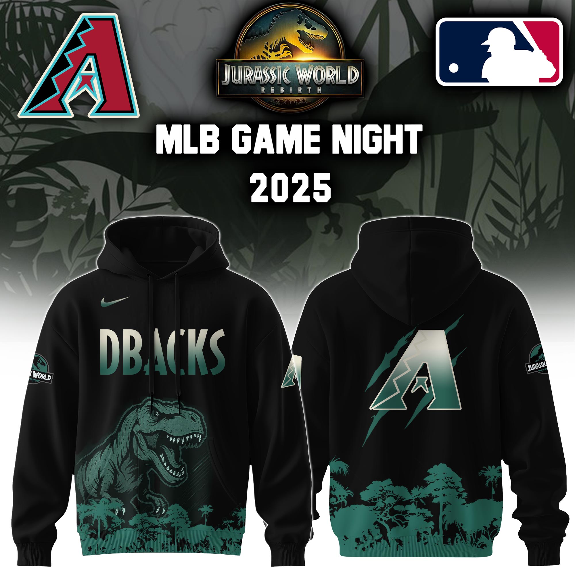 Arizona Diamondbacks X Jurassic World Hooide Colab 2025 Editons Limited PT70147