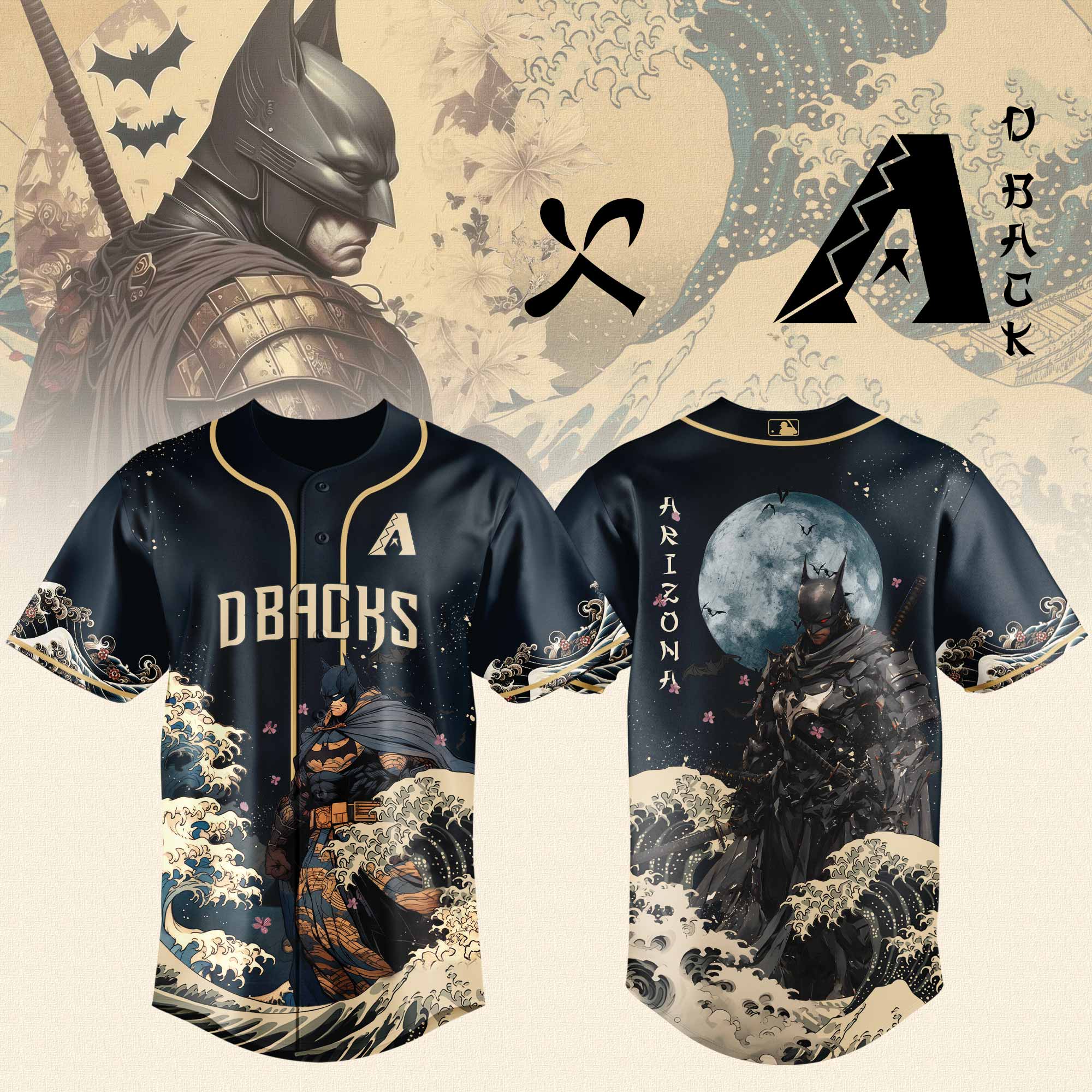 Arizona Diamondbacks x Batman Night Limited Edition Jersey 2025 PT71781