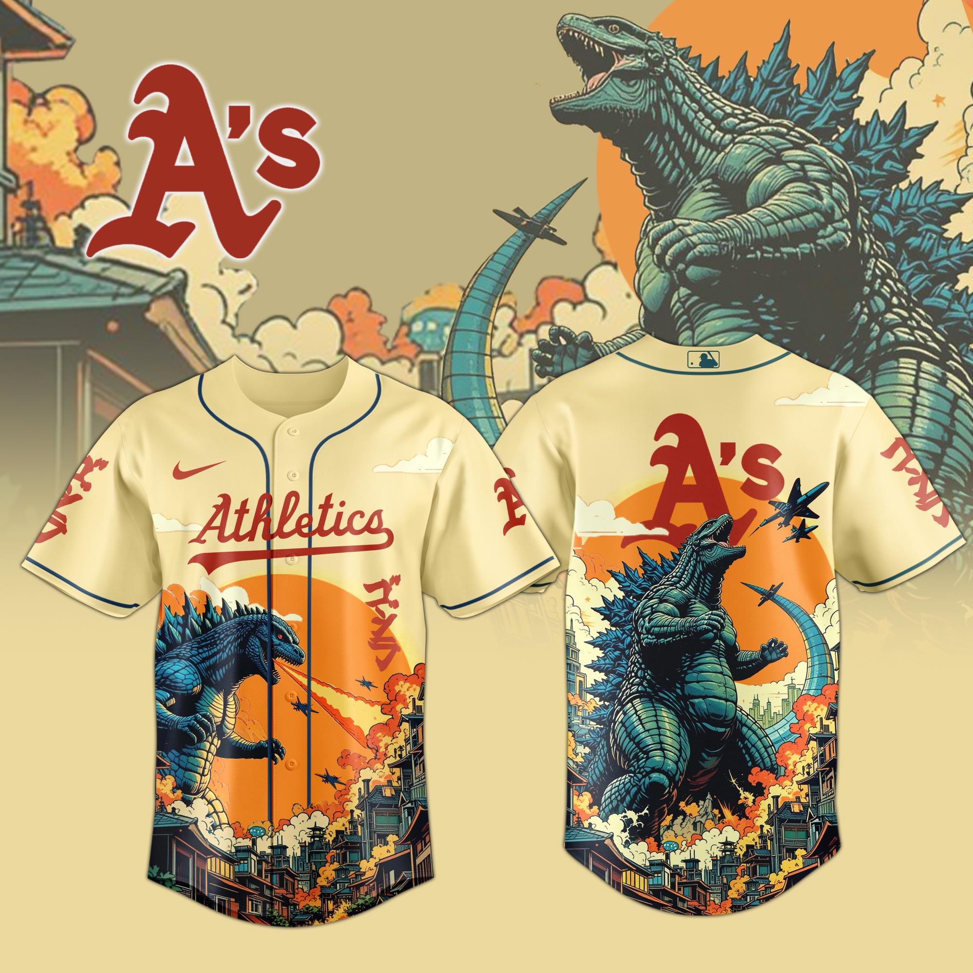 Athletics Special Godzilla Limited Edition Jersey PT72834