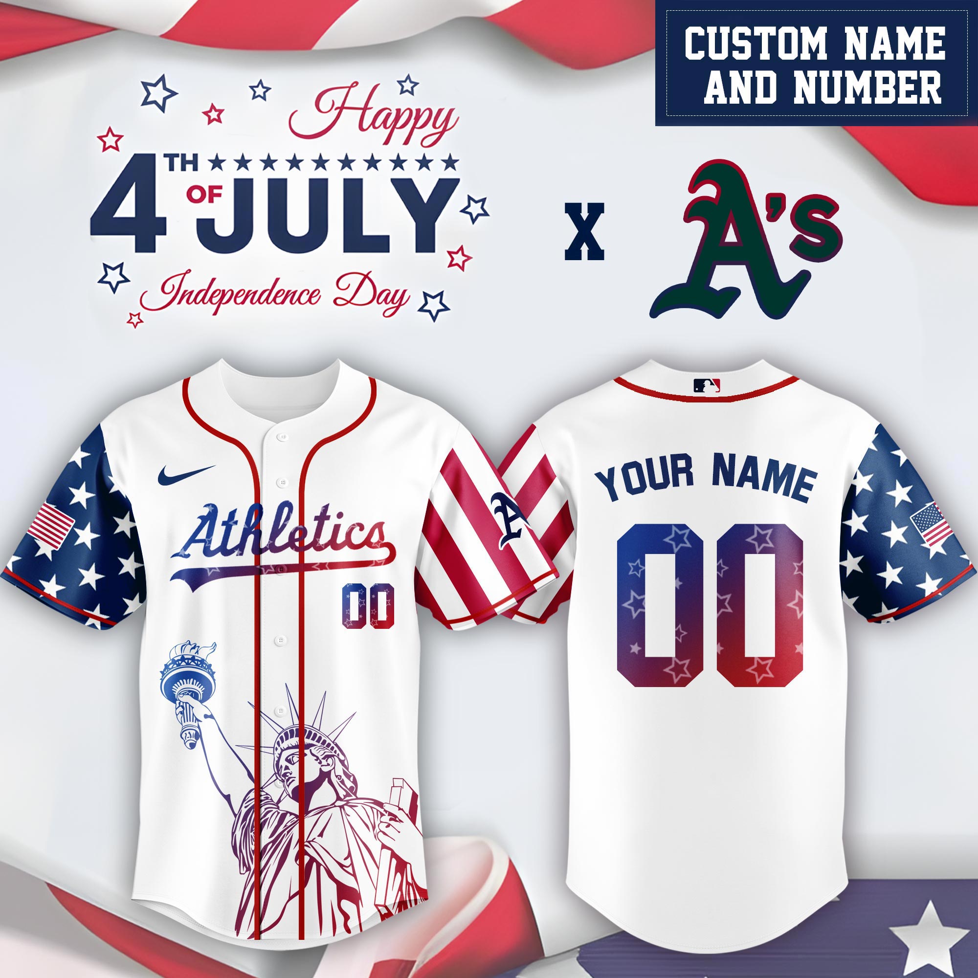 Athletics Special Independence Day Limited Edition Jersey #2 PT68873