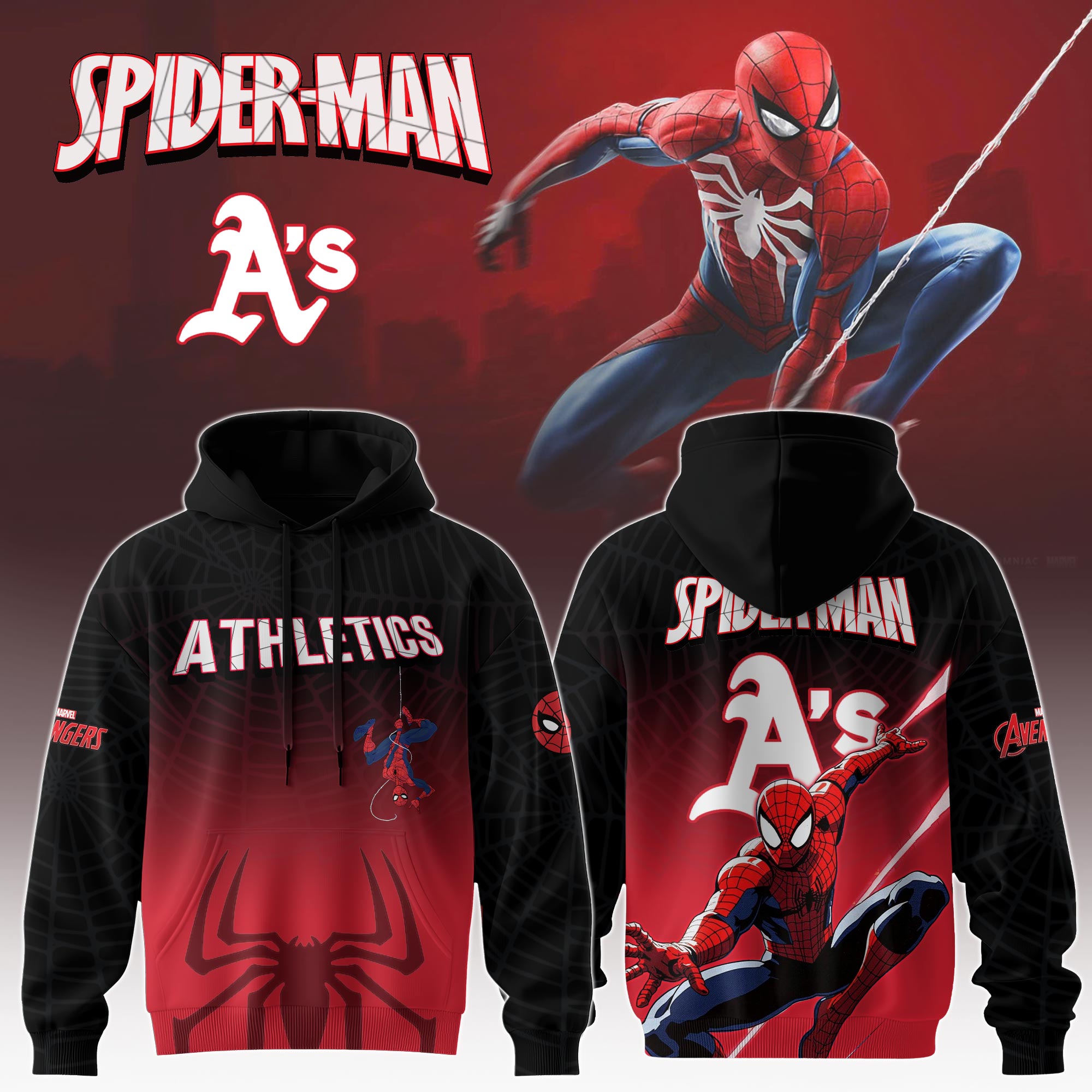 Athletics X Spider Man Game Night Special Edition Hoodie MS06513