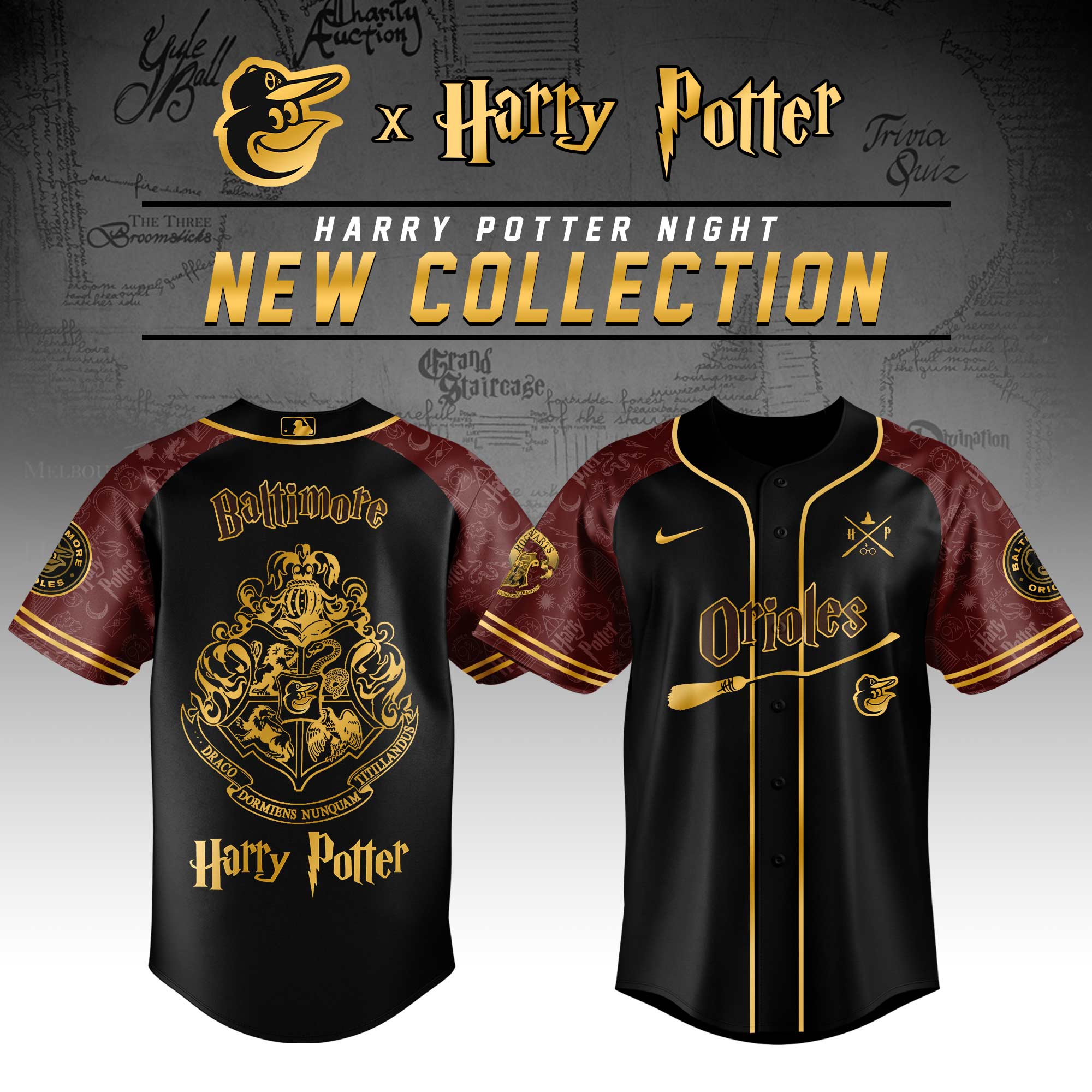 Baltimore Orioles Mlb X Harry Potter Limited Edition Jersey 2025 PT67687