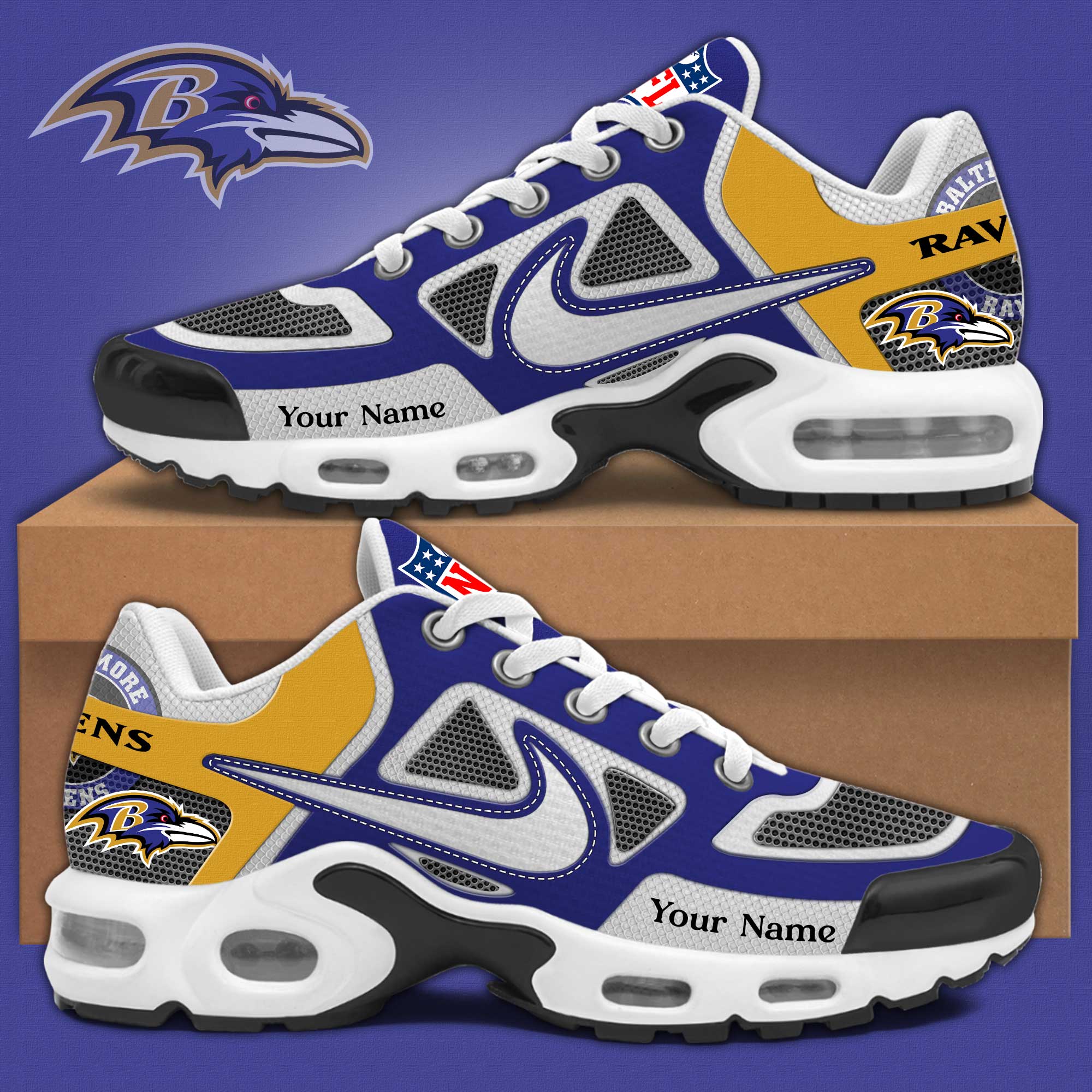 Baltimore Ravens Sport Shoes Editions Limited PT72295