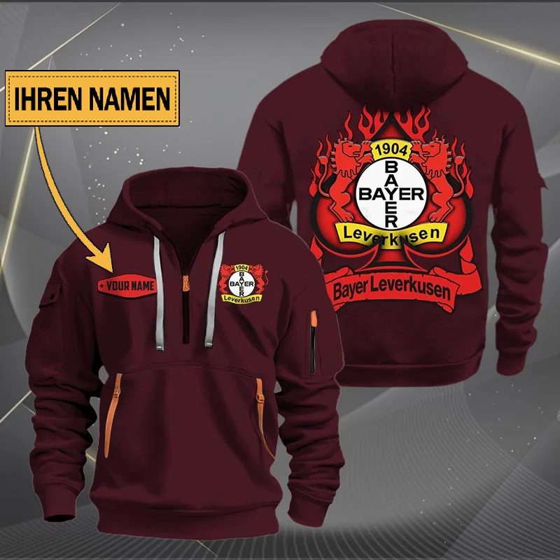 Bayer 04 Leverkusen Quarter Zip Hoodie PT70694