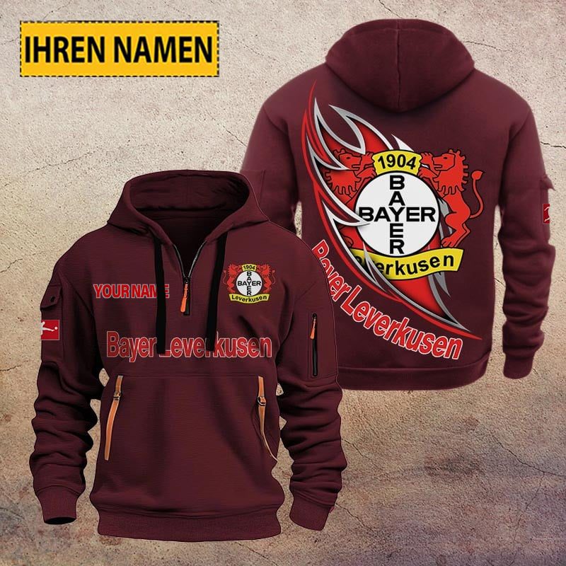 Bayer 04 Leverkusen Quarter Zip Hoodie PT70695