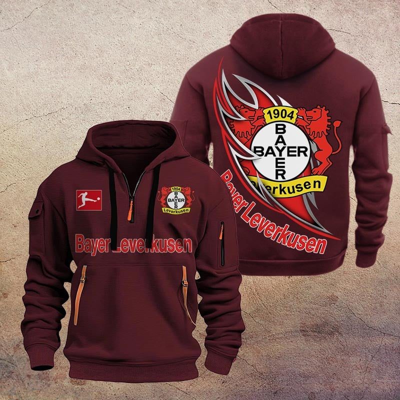 Bayer 04 Leverkusen Quarter Zip Hoodie PT70696