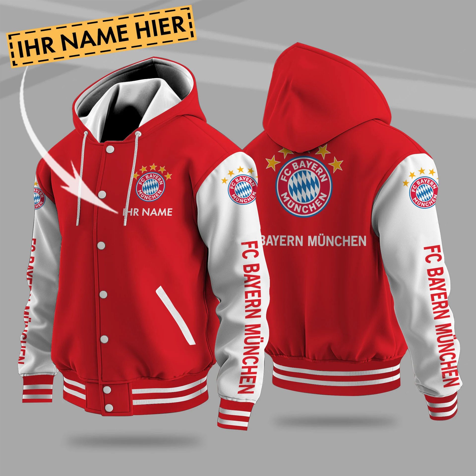 Bayern Munchen Hooded Baseball Jacket PT71265